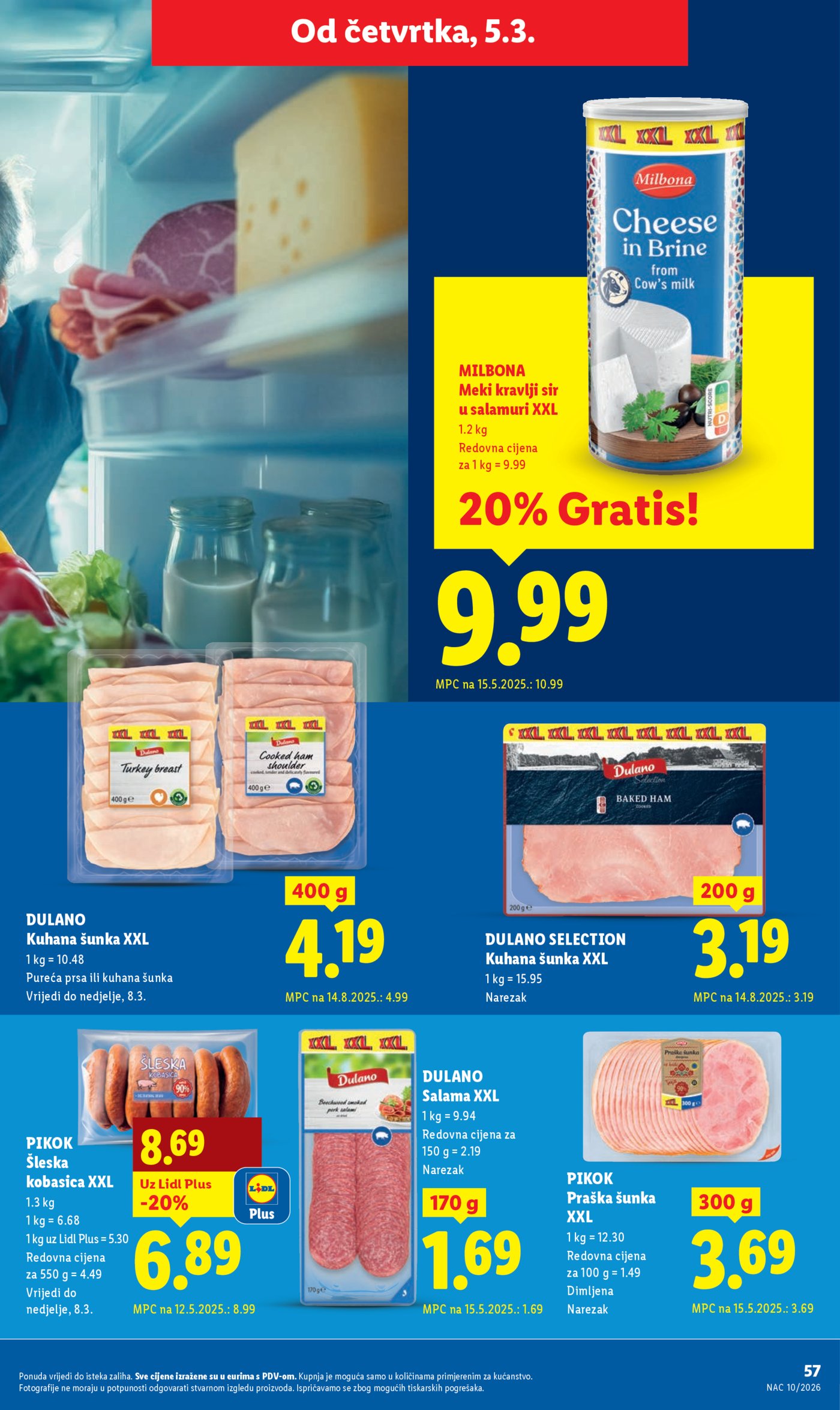Lidl Super ponuda od ponedjeljka 02.03.-08.03.2026.