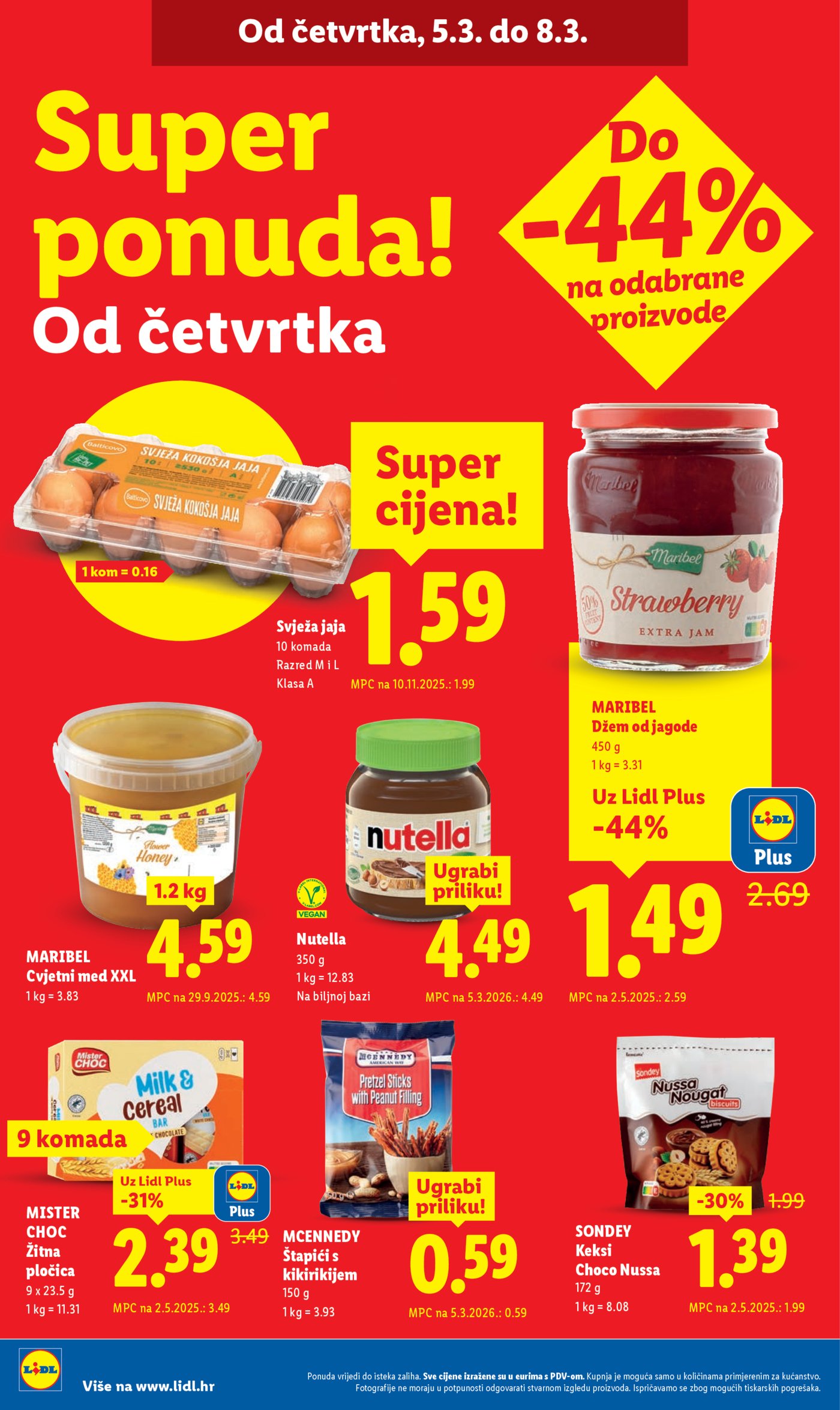 Lidl Super ponuda od ponedjeljka 02.03.-08.03.2026.