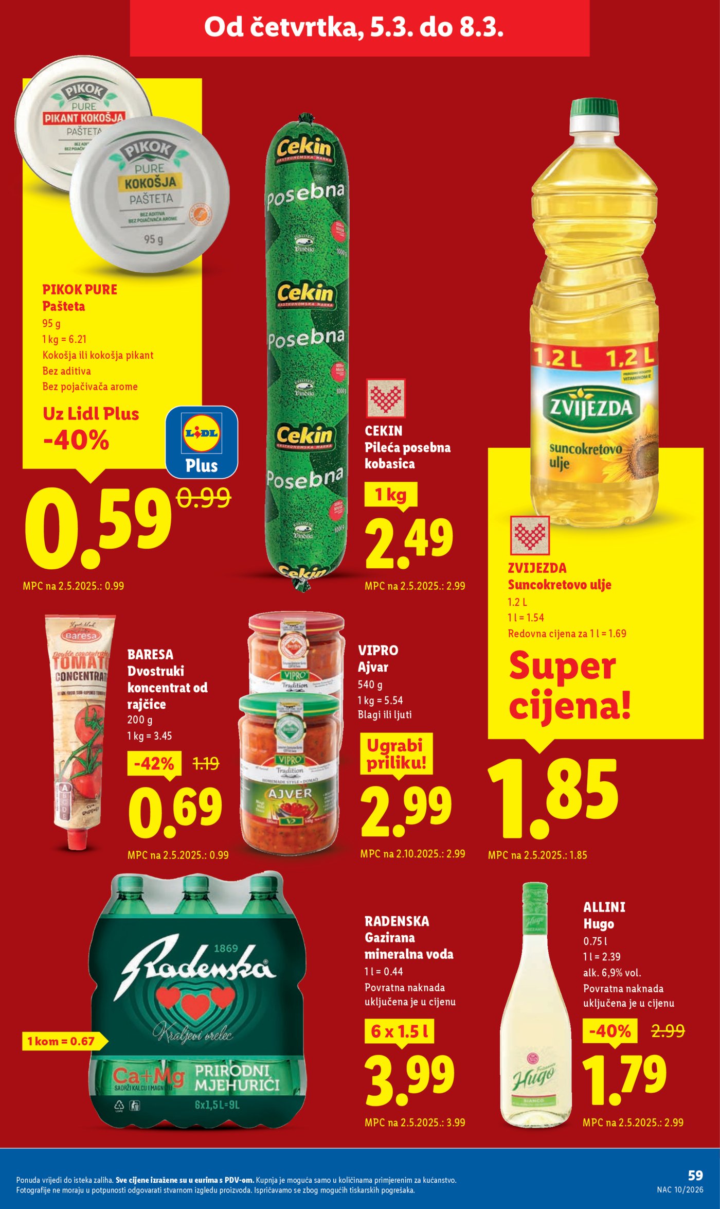 Lidl Super ponuda od ponedjeljka 02.03.-08.03.2026.