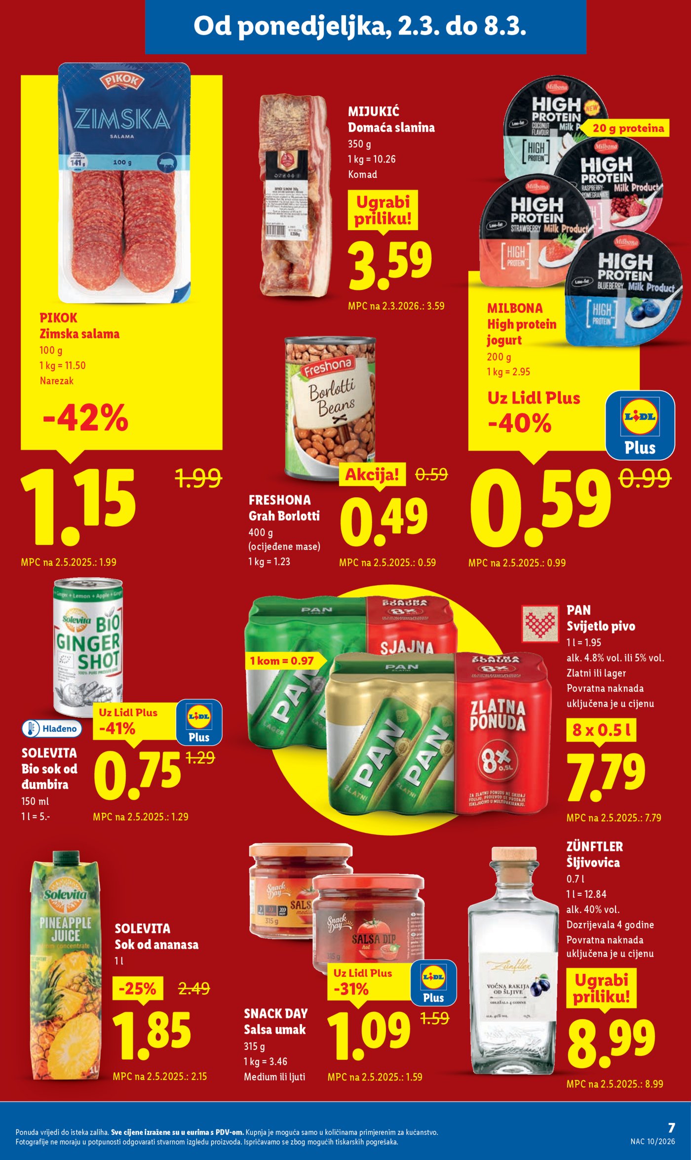 Lidl Super ponuda od ponedjeljka 02.03.-08.03.2026.