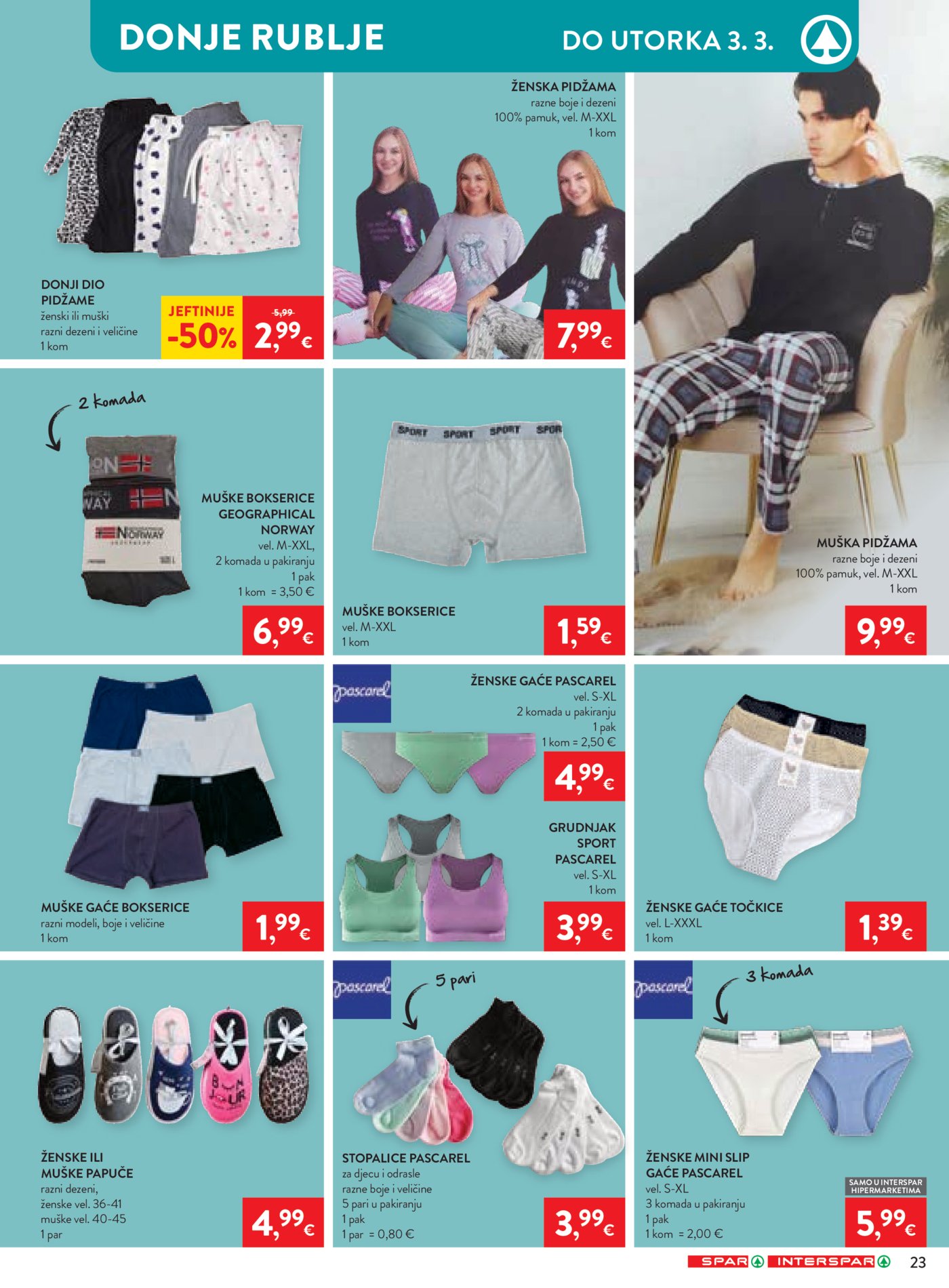 SPAR INTERSPAR katalog Neprehrana 25.02 - 03.03.2026.