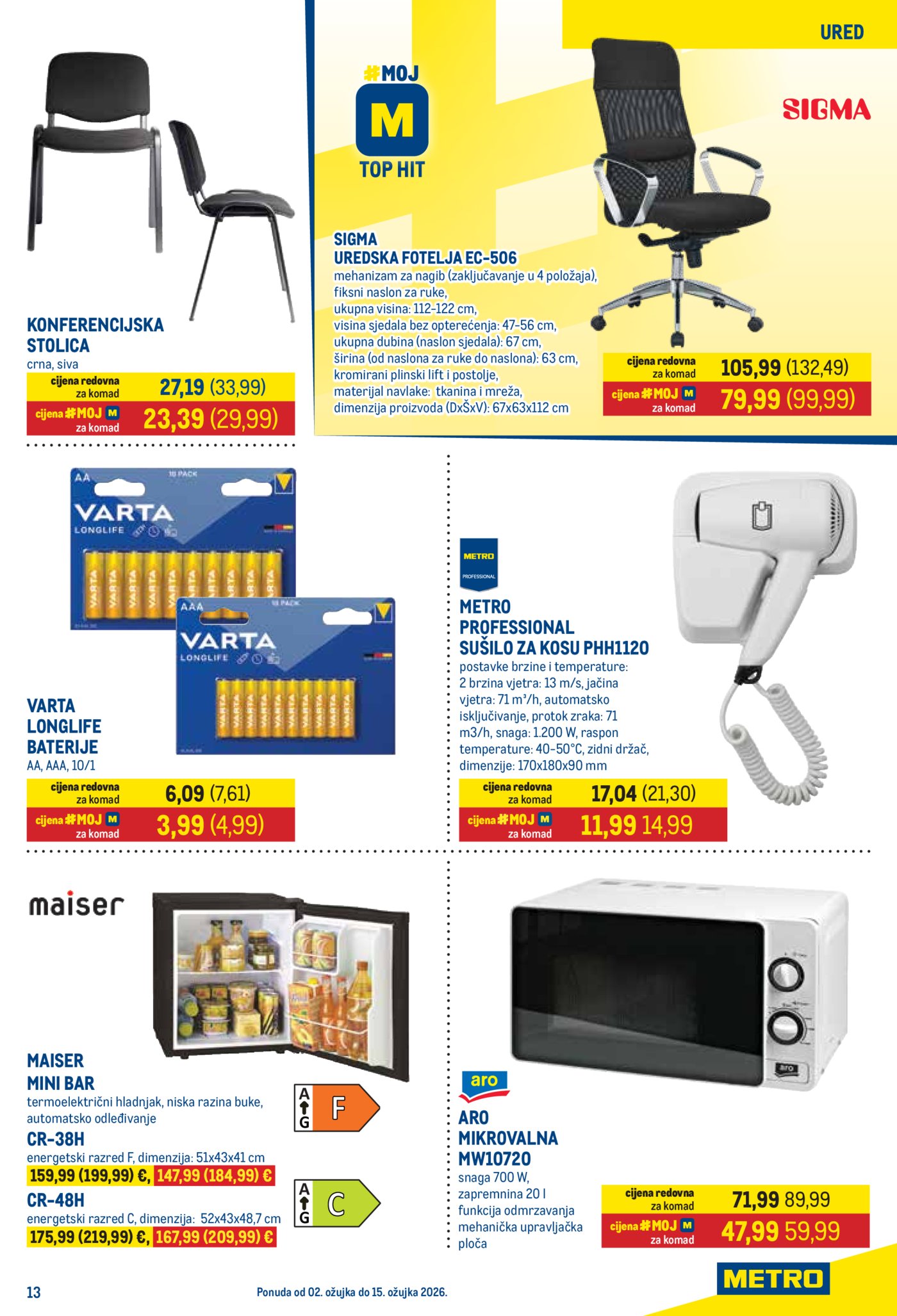 Metro katalog Prehrana i neprehrana 02.03. - 15.03.2026.