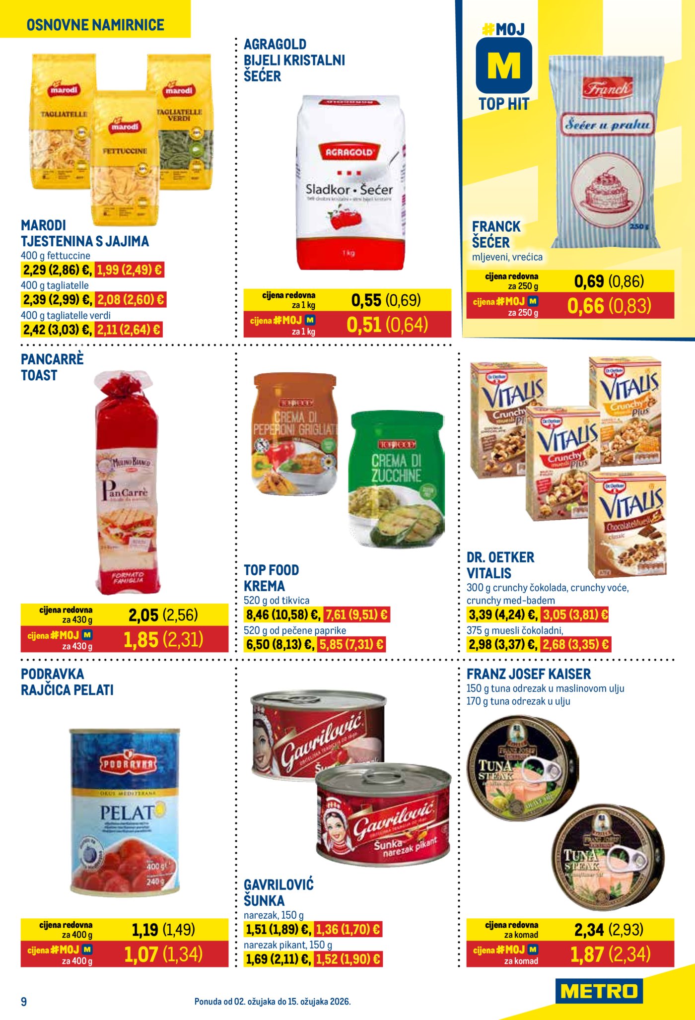 Metro katalog Prehrana i neprehrana 02.03. - 15.03.2026.