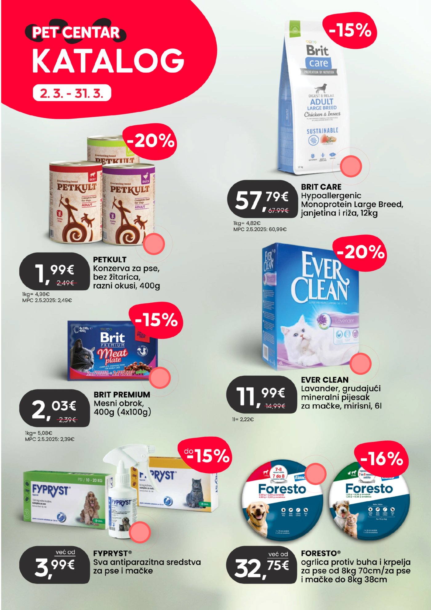 Pet Centar katalog Akcija Ožujak 02.03.-31.03.2026.