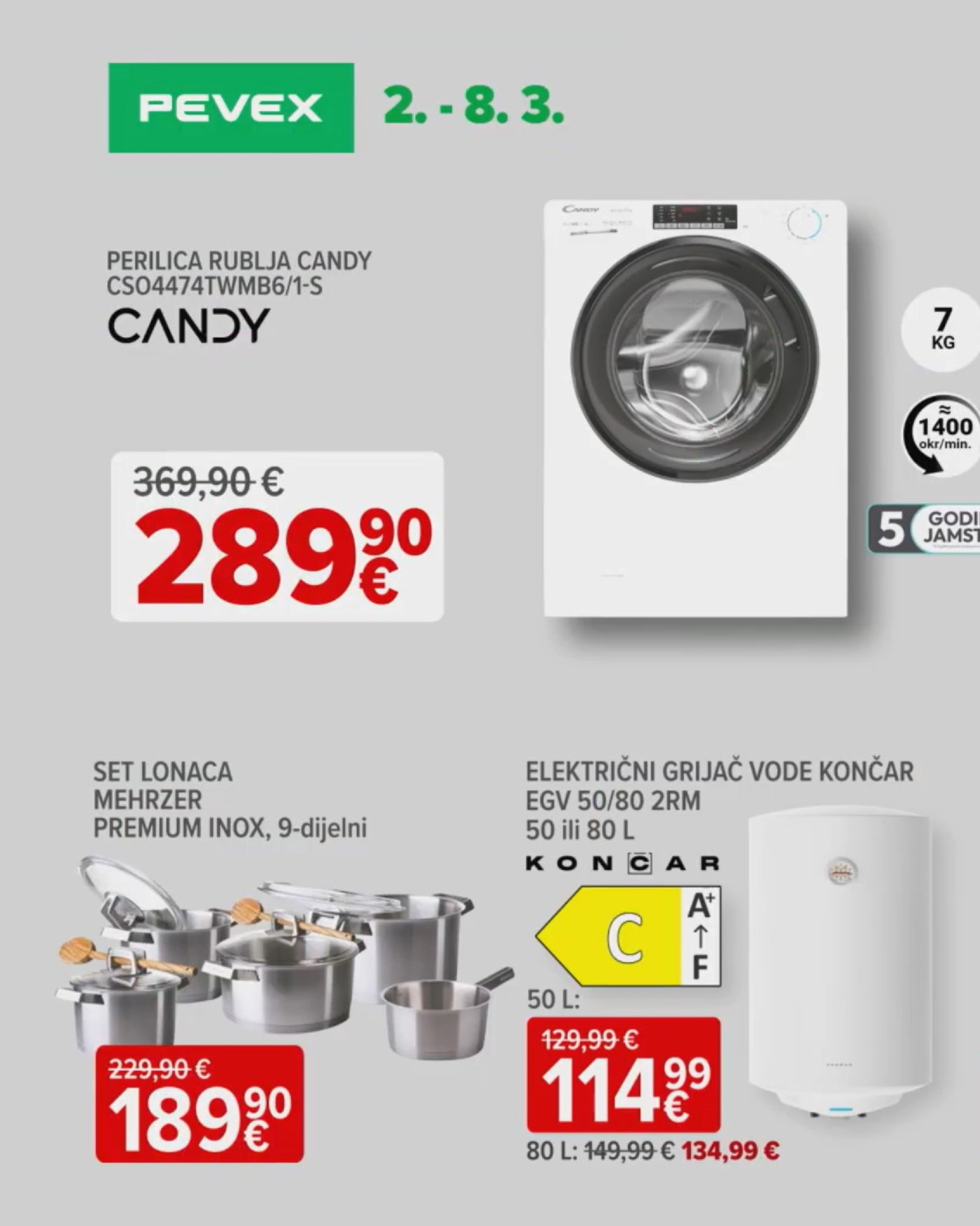 Pevex katalog Pevexovih 7 02.03.-08.03.2026.