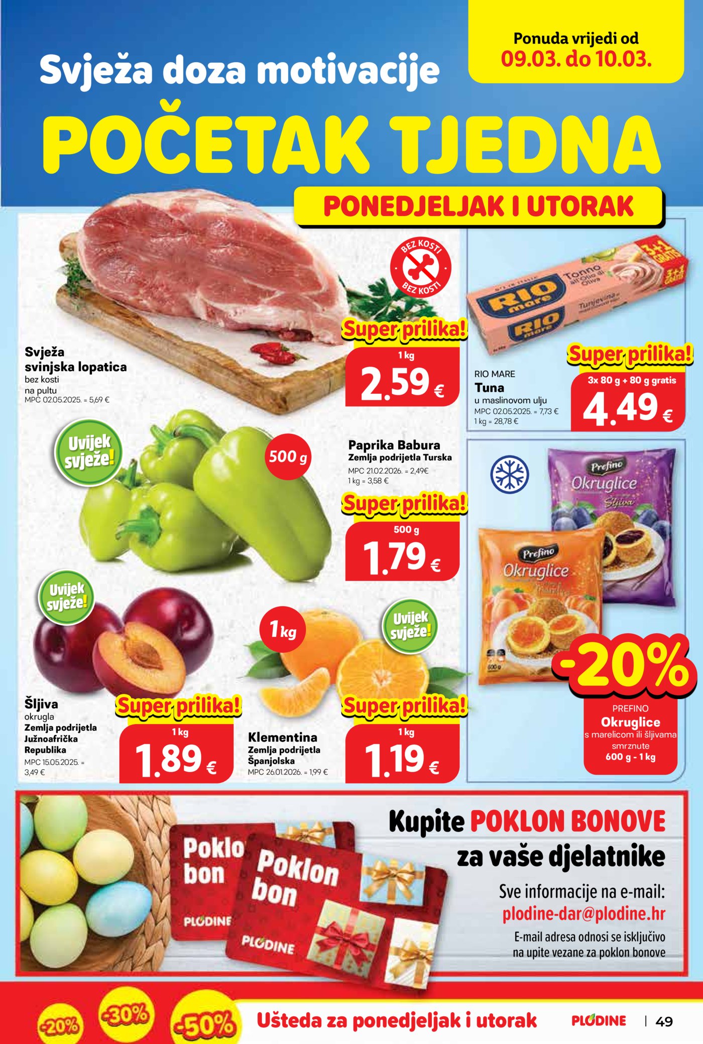 Plodine katalog Akcija 04.03. - 10.03.2026.