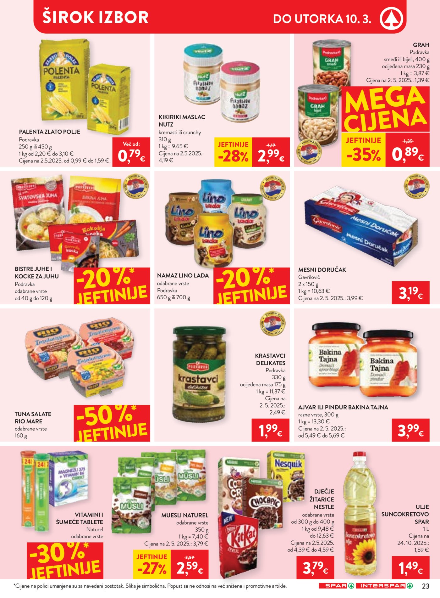 SPAR INTERSPAR katalog Akcija 04.03. - 10.03.2026.