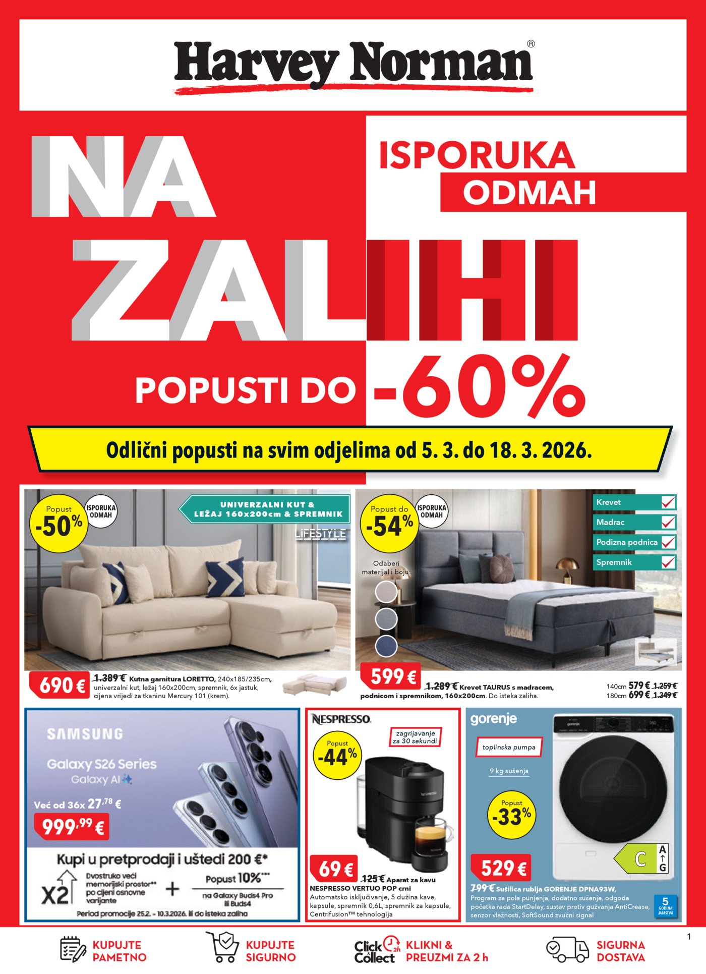 Harvey Norman katalog Akcija 05.03. - 18.03.2026.