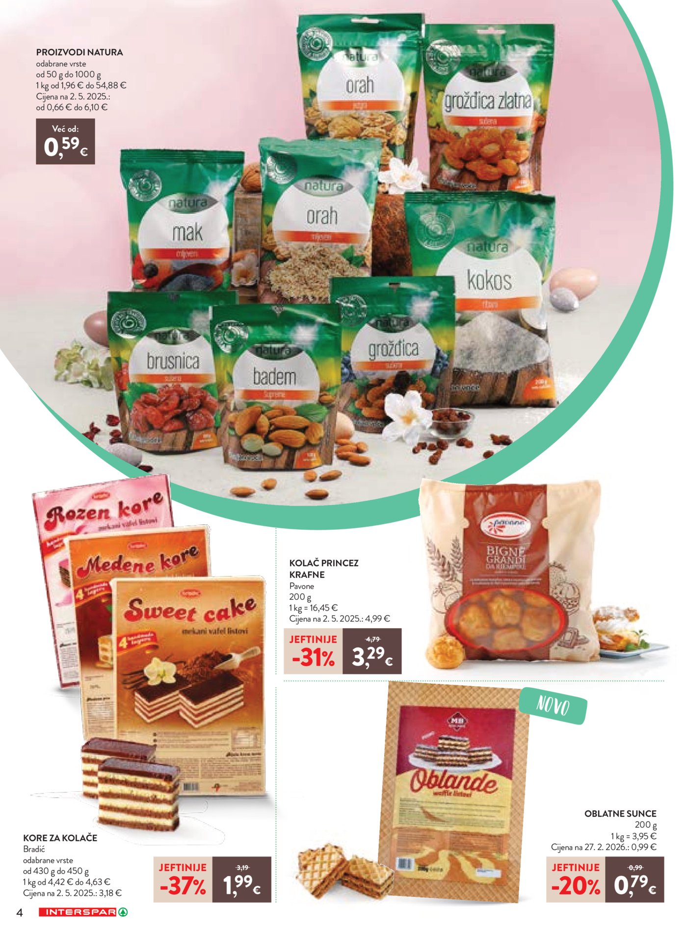 INTERSPAR Vrijeme je za Kolače 12.03.-04.04.2026.