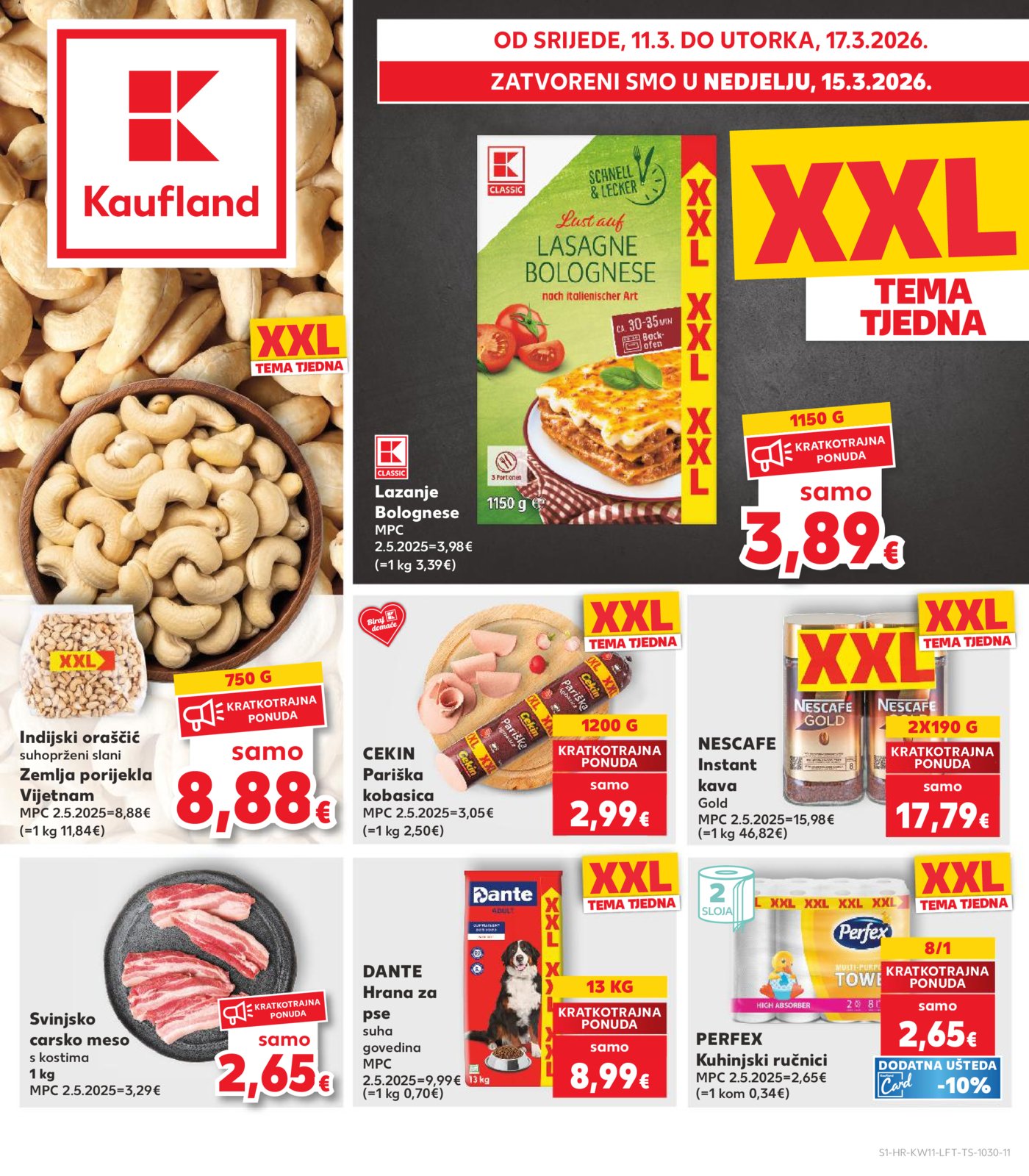 Kaufland katalog Akcija 11.03.-17.03.2026. Odabrane poslovnice