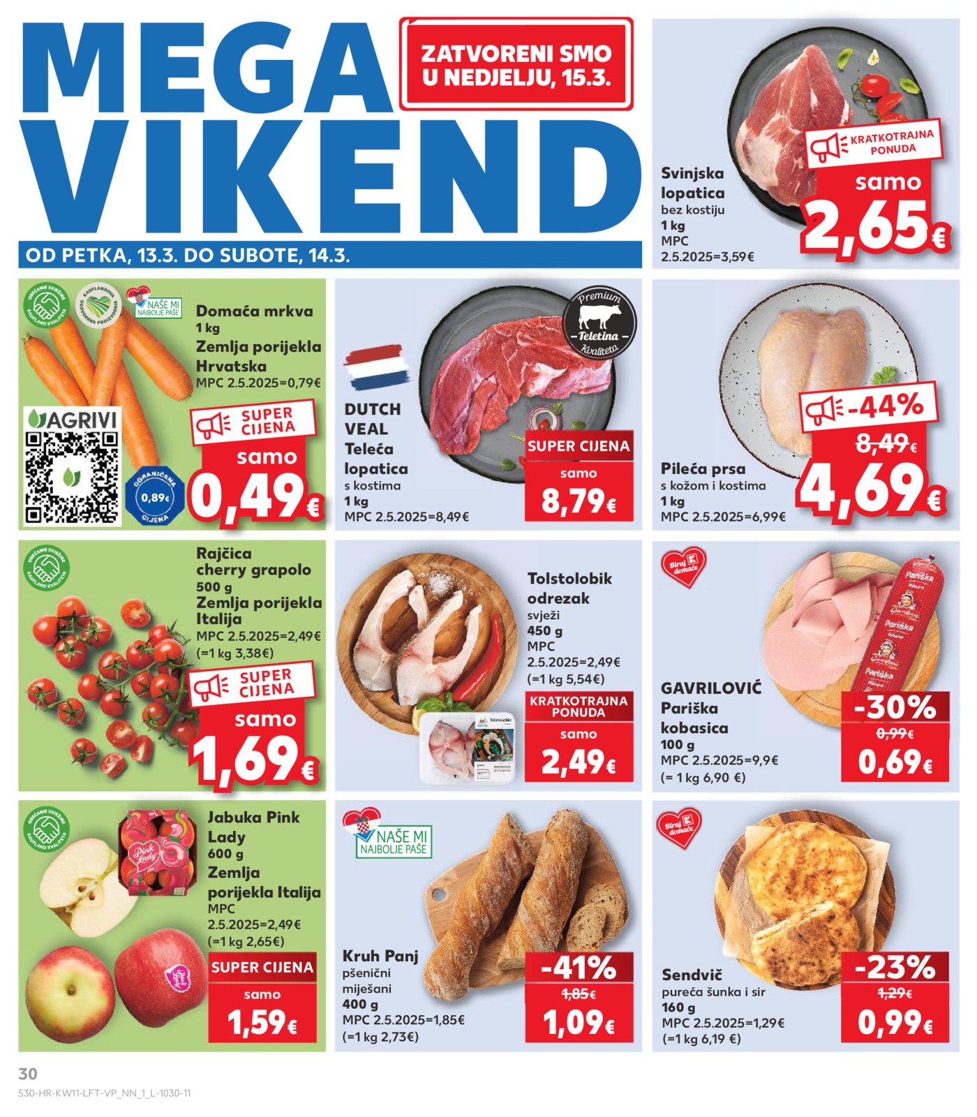 Kaufland katalog Akcija 11.03.-17.03.2026. Odabrane poslovnice