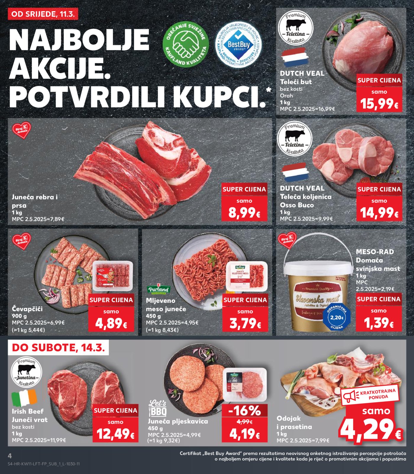 Kaufland katalog Akcija 11.03.-17.03.2026. Odabrane poslovnice