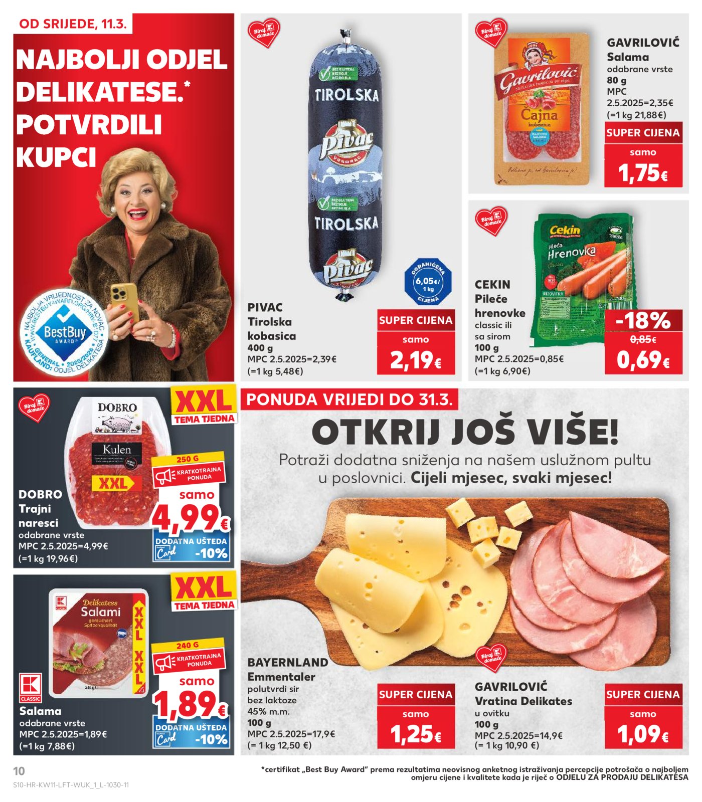 Kaufland katalog Akcija 11.03.-17.03.2026. Odabrane poslovnice