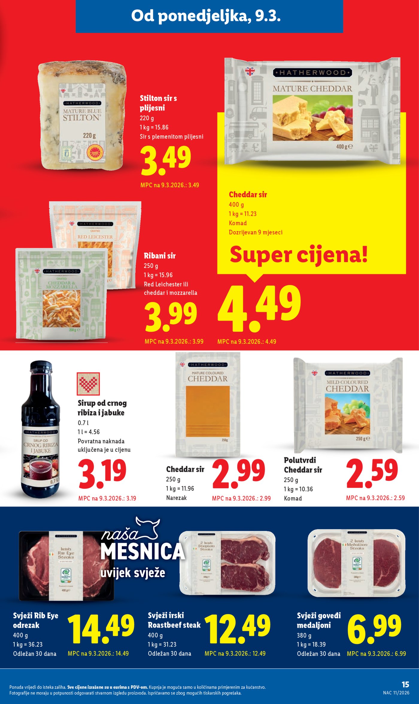 Lidl katalog Super ponuda od ponedjeljka 09.03. - 15.03.2026.