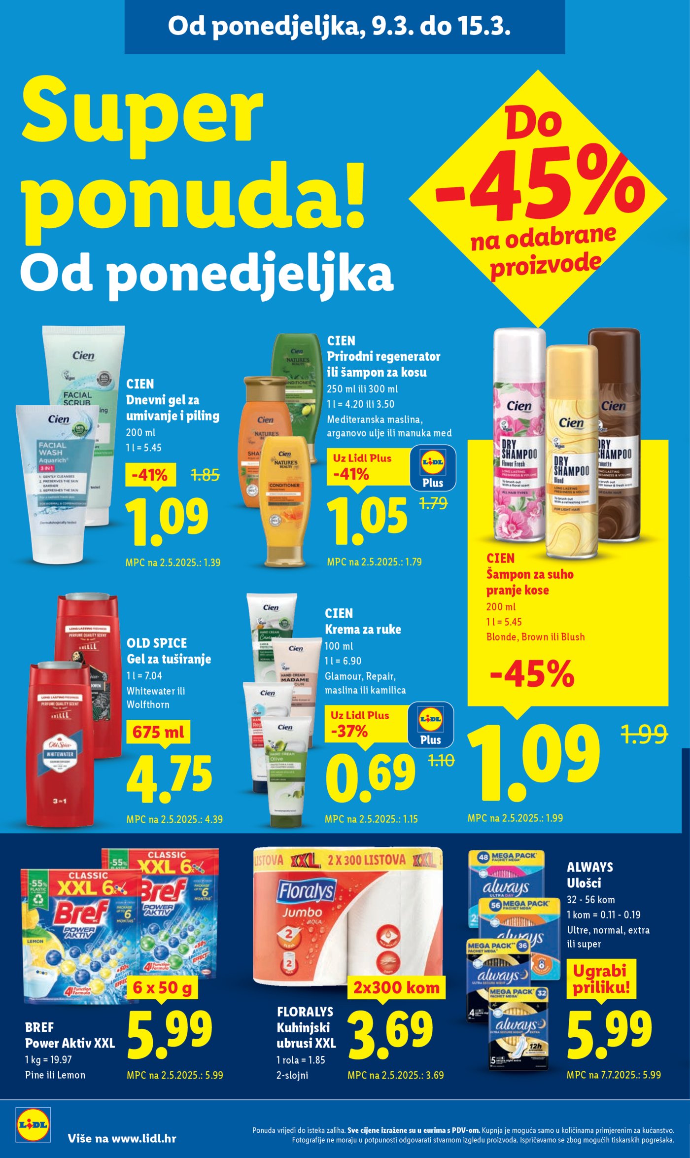 Lidl katalog Super ponuda od ponedjeljka 09.03. - 15.03.2026.