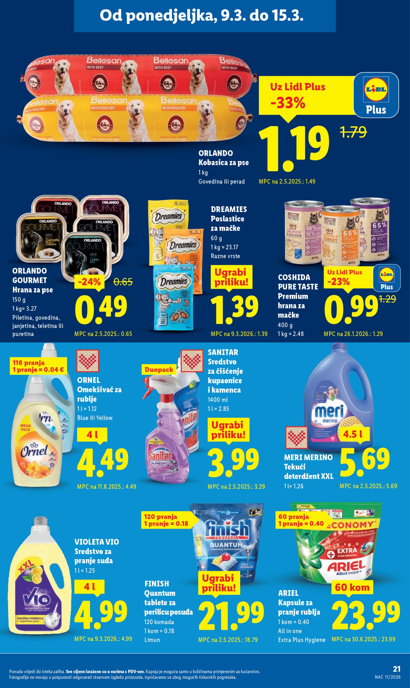 Lidl katalog Super ponuda od ponedjeljka 09.03. - 15.03.2026.