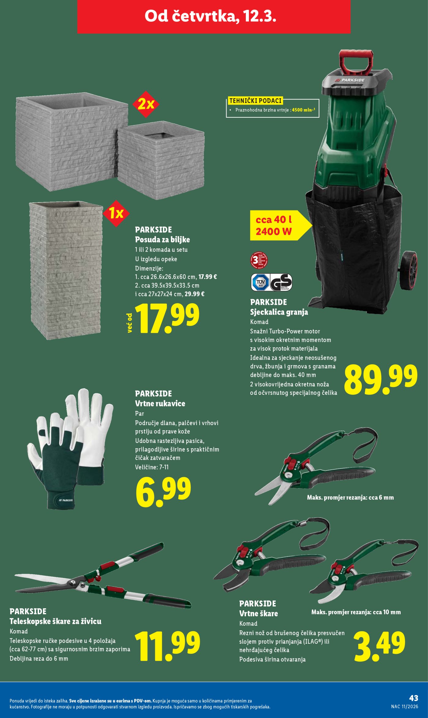 Lidl katalog Super ponuda od ponedjeljka 09.03. - 15.03.2026.