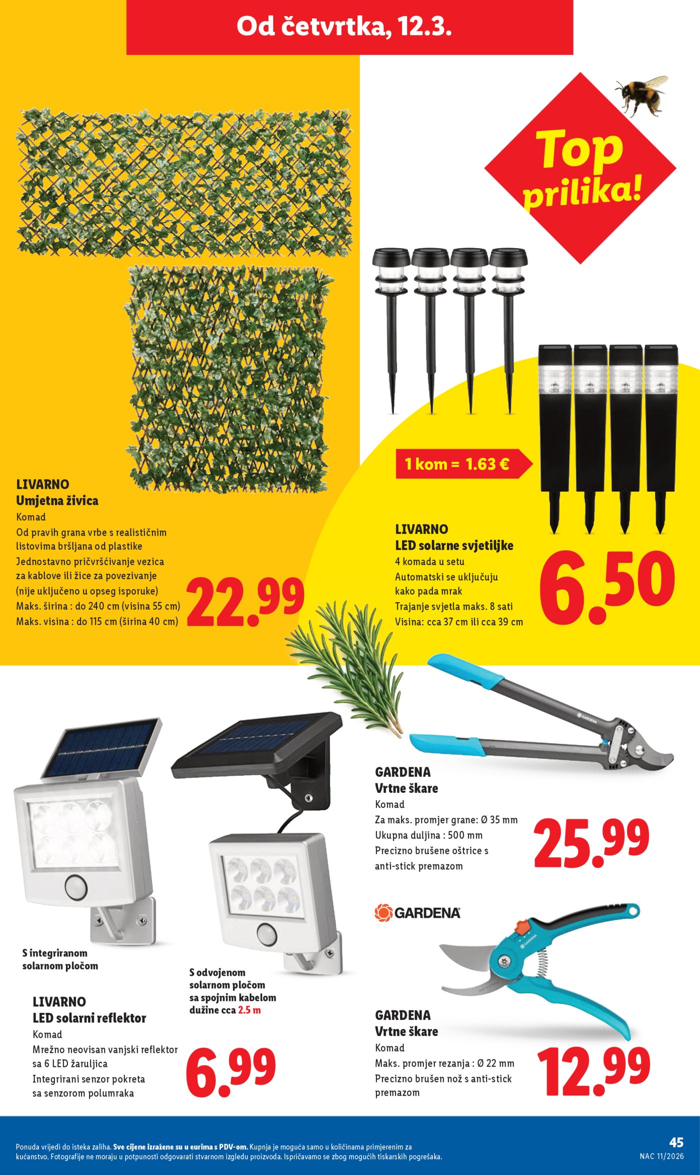 Lidl katalog Super ponuda od ponedjeljka 09.03. - 15.03.2026.