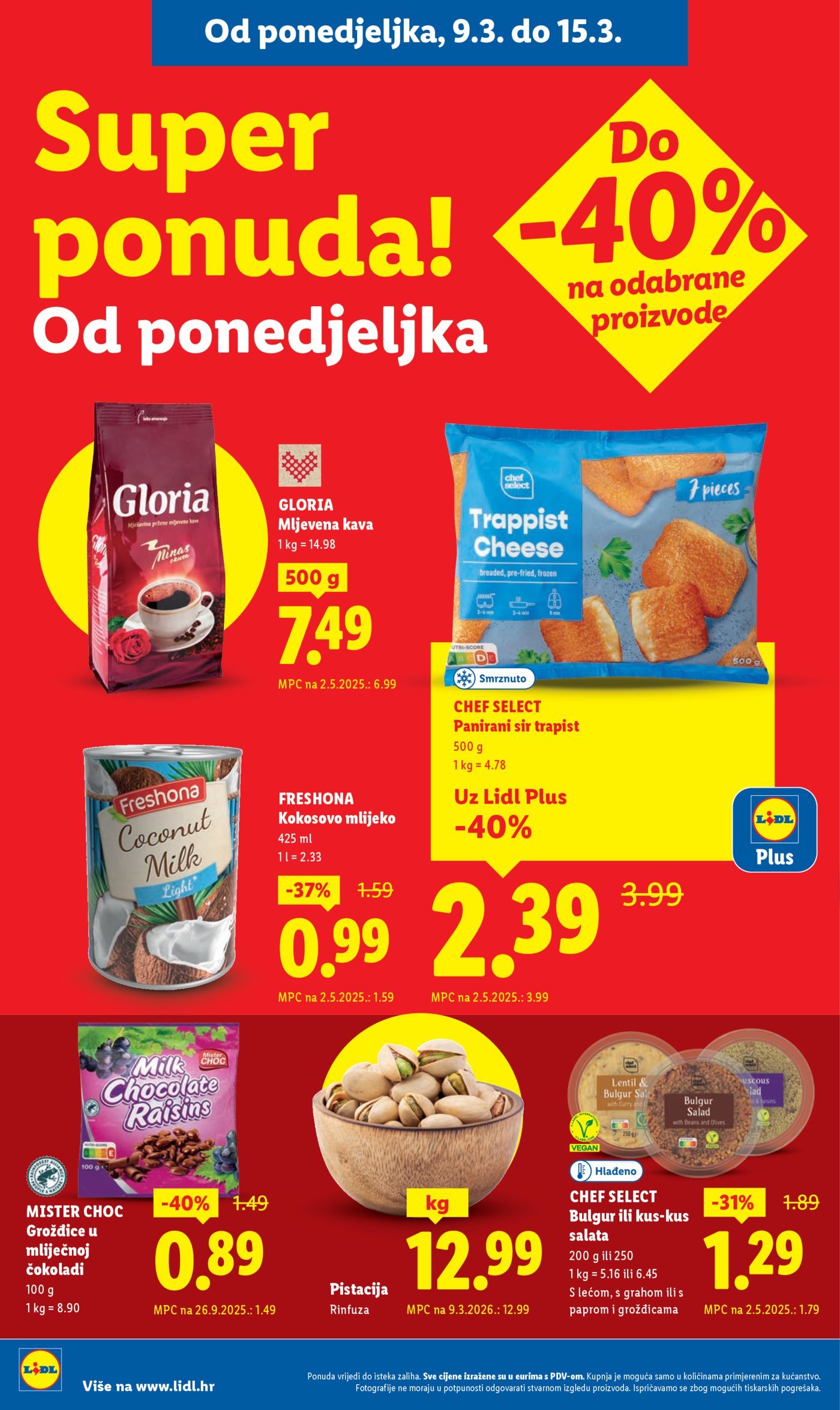 Lidl katalog Super ponuda od ponedjeljka 09.03. - 15.03.2026.