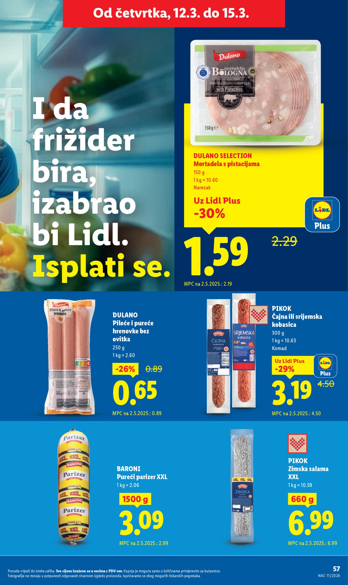 Lidl katalog Super ponuda od ponedjeljka 09.03. - 15.03.2026.