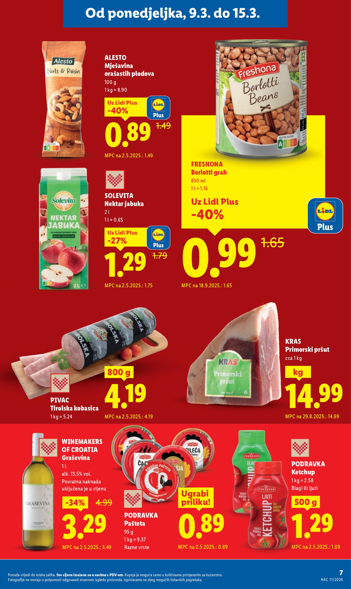 Lidl katalog Super ponuda od ponedjeljka 09.03. - 15.03.2026.