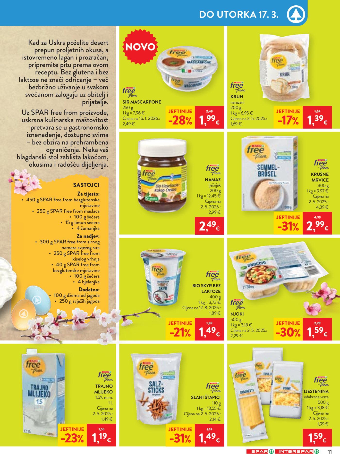 SPAR-INTERSPAR katalog Akcija 11.03.-17.03.2026.