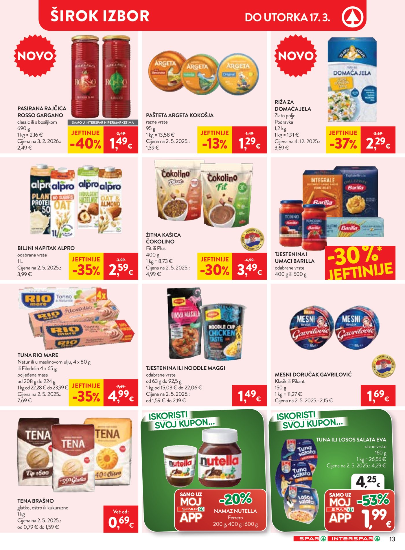 SPAR-INTERSPAR katalog Akcija 11.03.-17.03.2026.