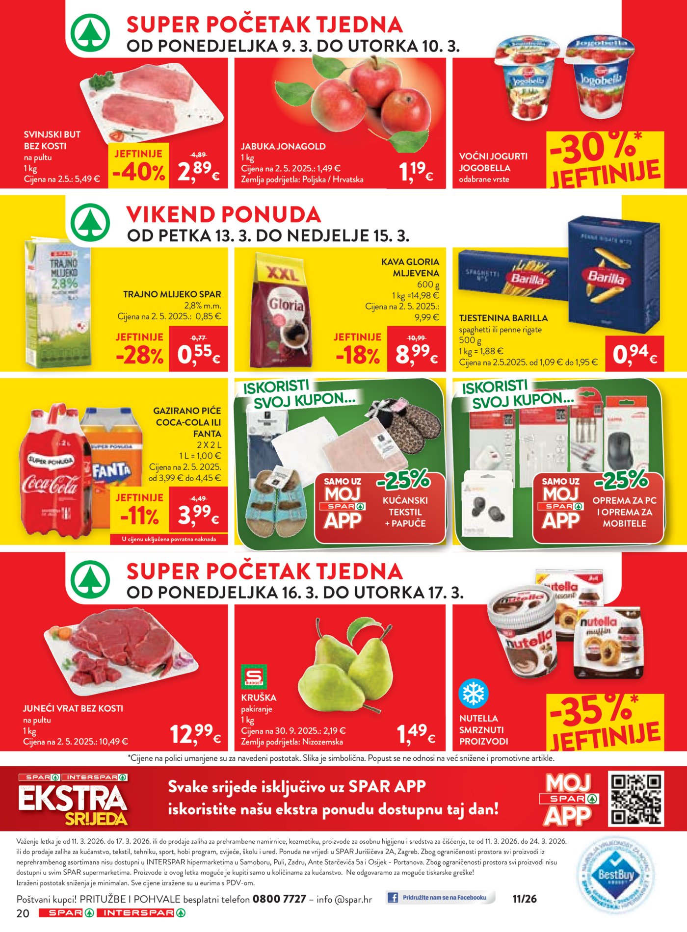 SPAR-INTERSPAR katalog Akcija 11.03.-17.03.2026.
