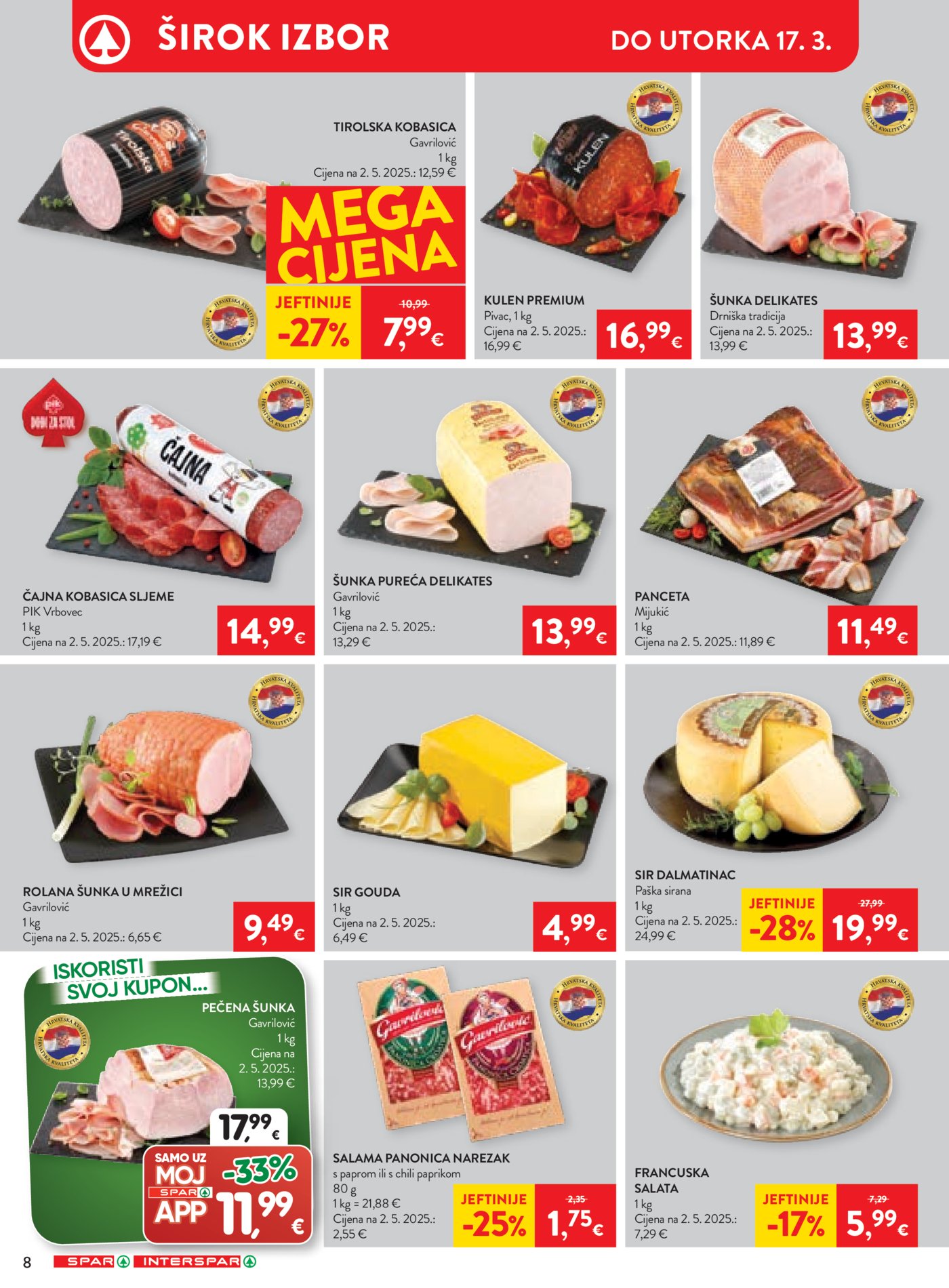 SPAR-INTERSPAR katalog Akcija 11.03.-17.03.2026.
