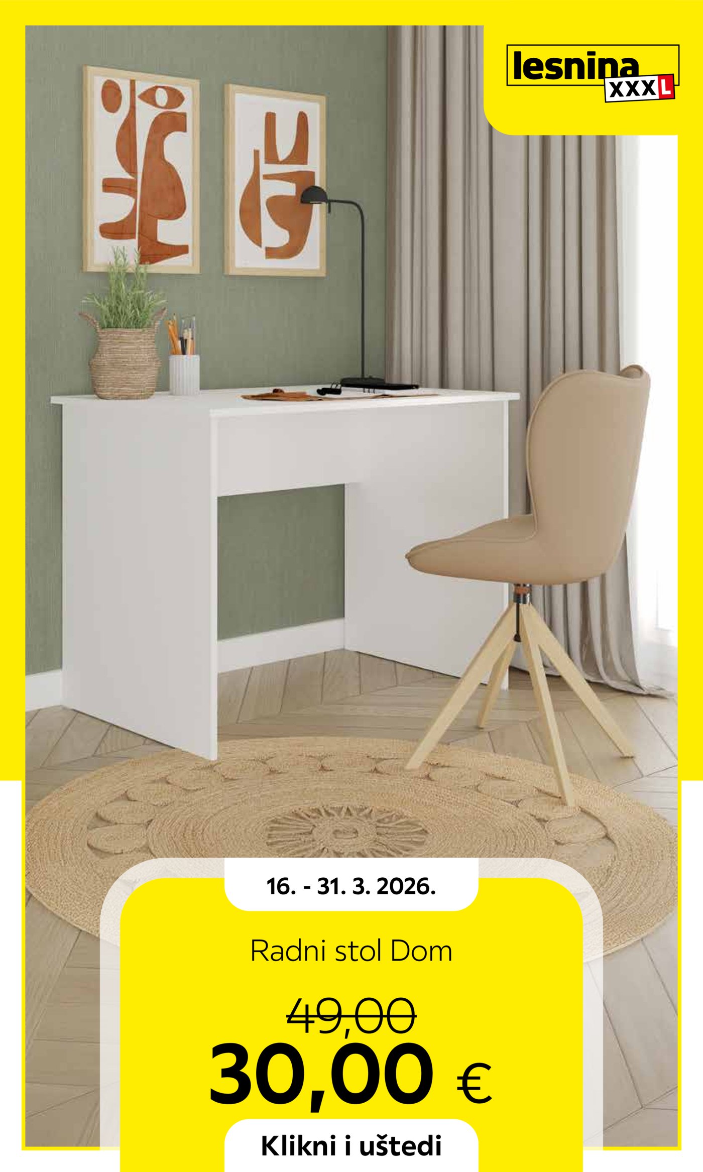 Lesnina katalog Akcija 16.03.-31.03.2026