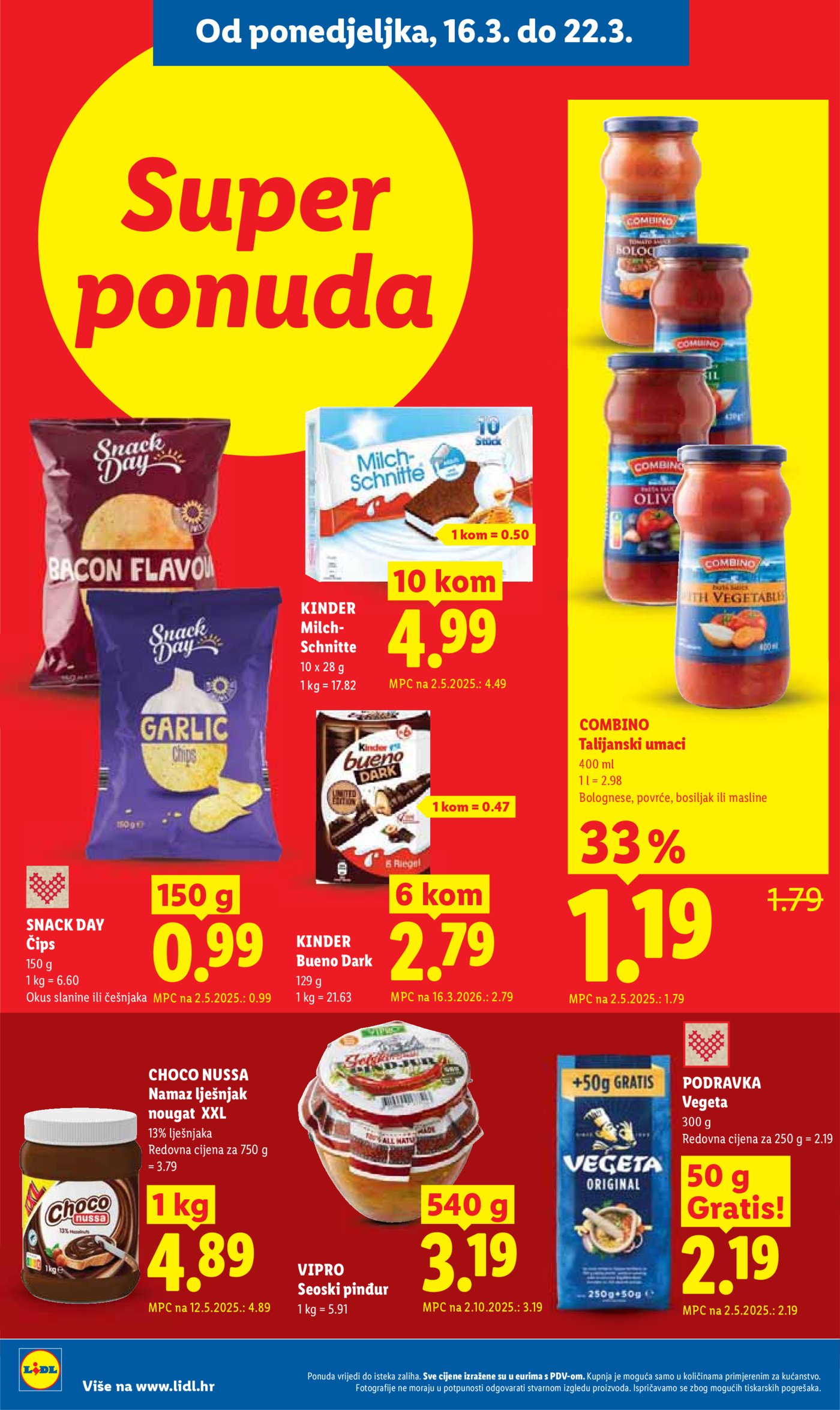Lidl katalog Super ponuda 16.03.-22.03.2026.