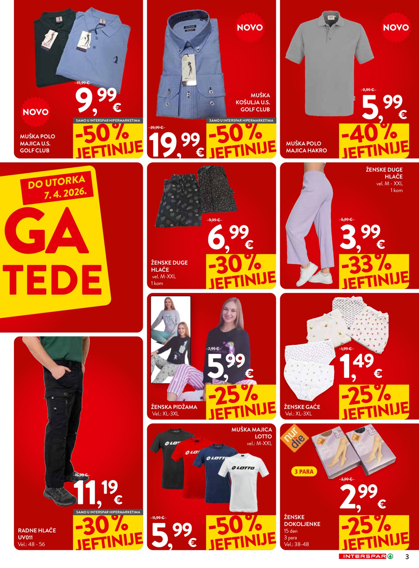 INTERSPAR katalog Mega uštede 18.03. - 07.04.2026.
