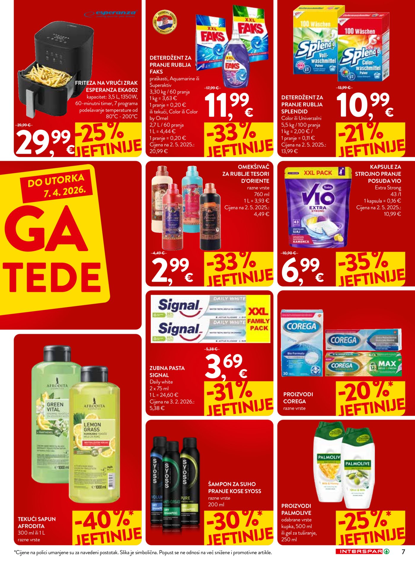 INTERSPAR katalog Mega uštede 18.03. - 07.04.2026.