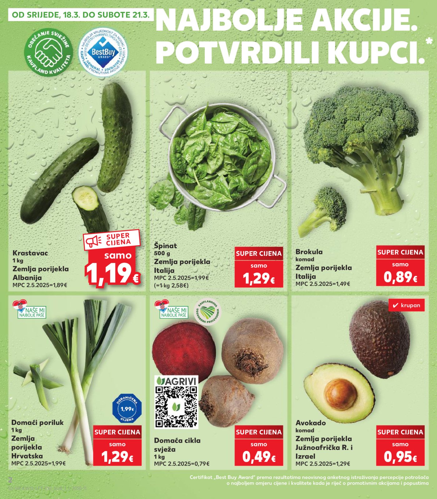 Kaufland katalog Akcija 18.03. - 24.03.2026. Odabrane poslovnice