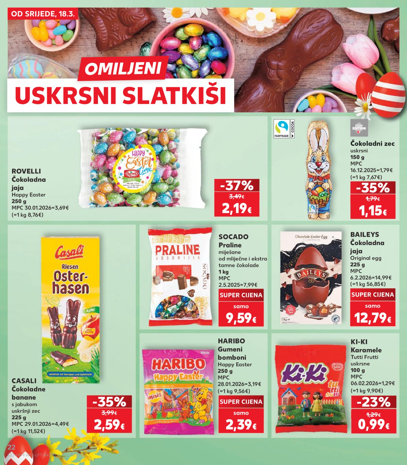 Kaufland katalog Akcija 18.03. - 24.03.2026. Odabrane poslovnice