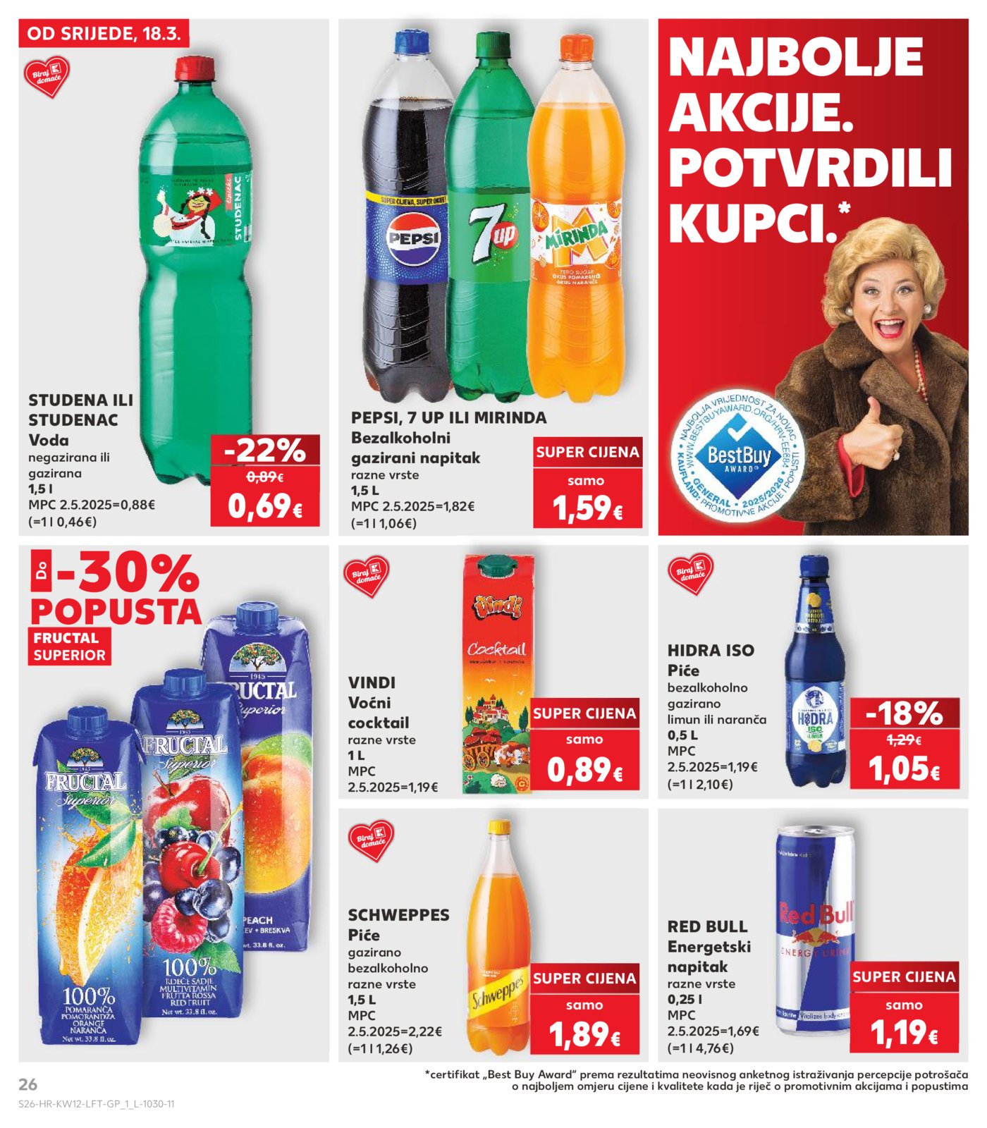 Kaufland katalog Akcija 18.03. - 24.03.2026. Odabrane poslovnice