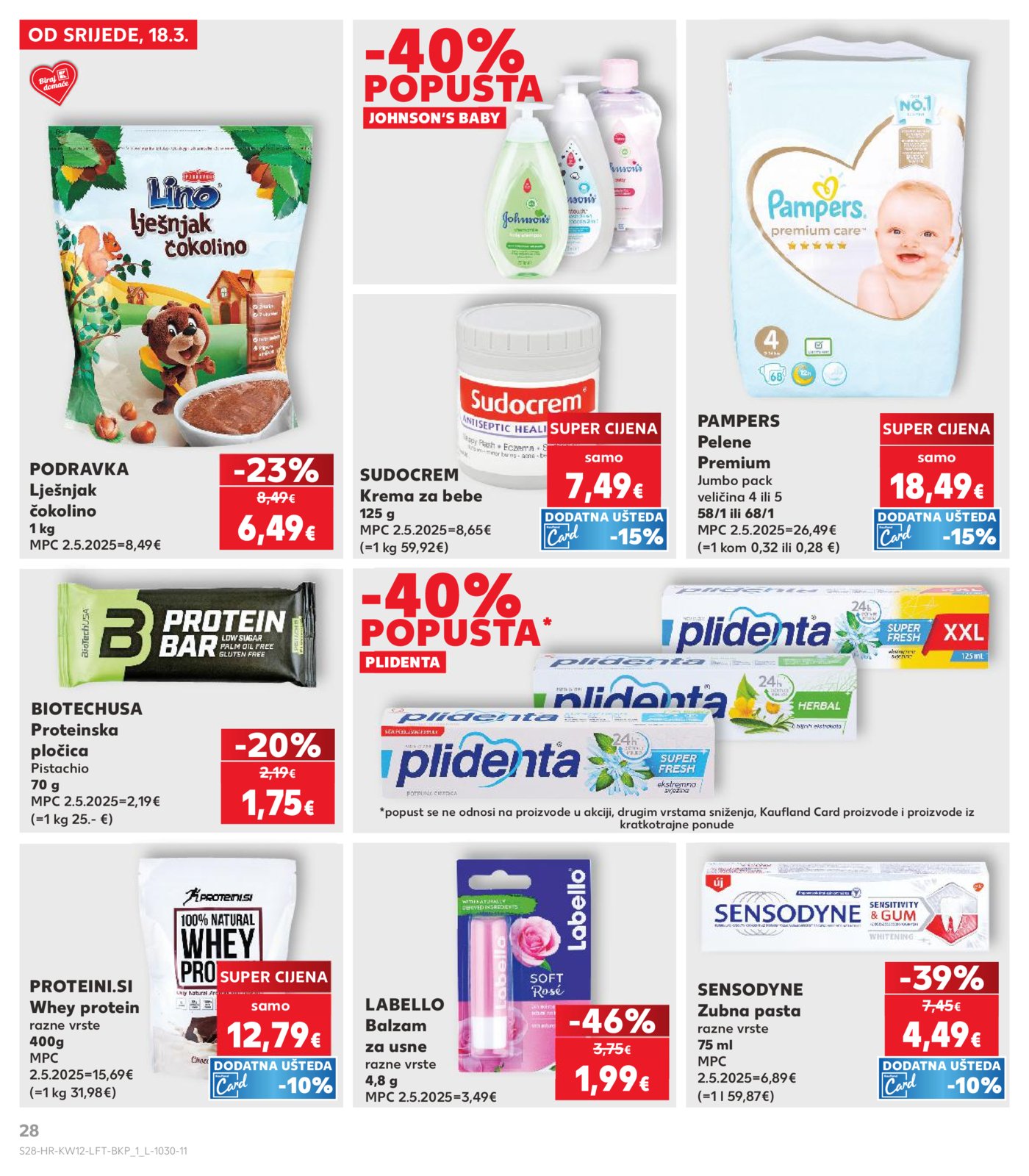 Kaufland katalog Akcija 18.03. - 24.03.2026. Odabrane poslovnice