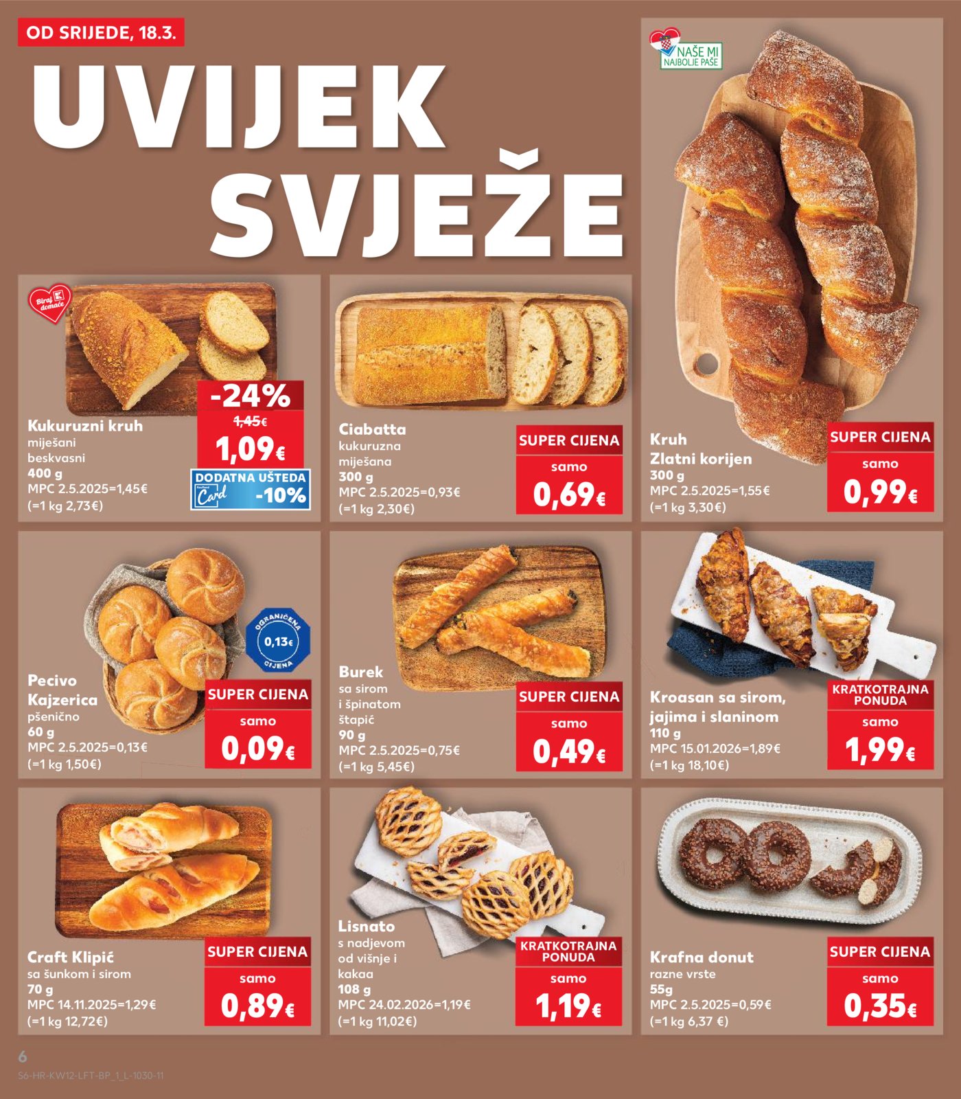 Kaufland katalog Akcija 18.03. - 24.03.2026. Odabrane poslovnice