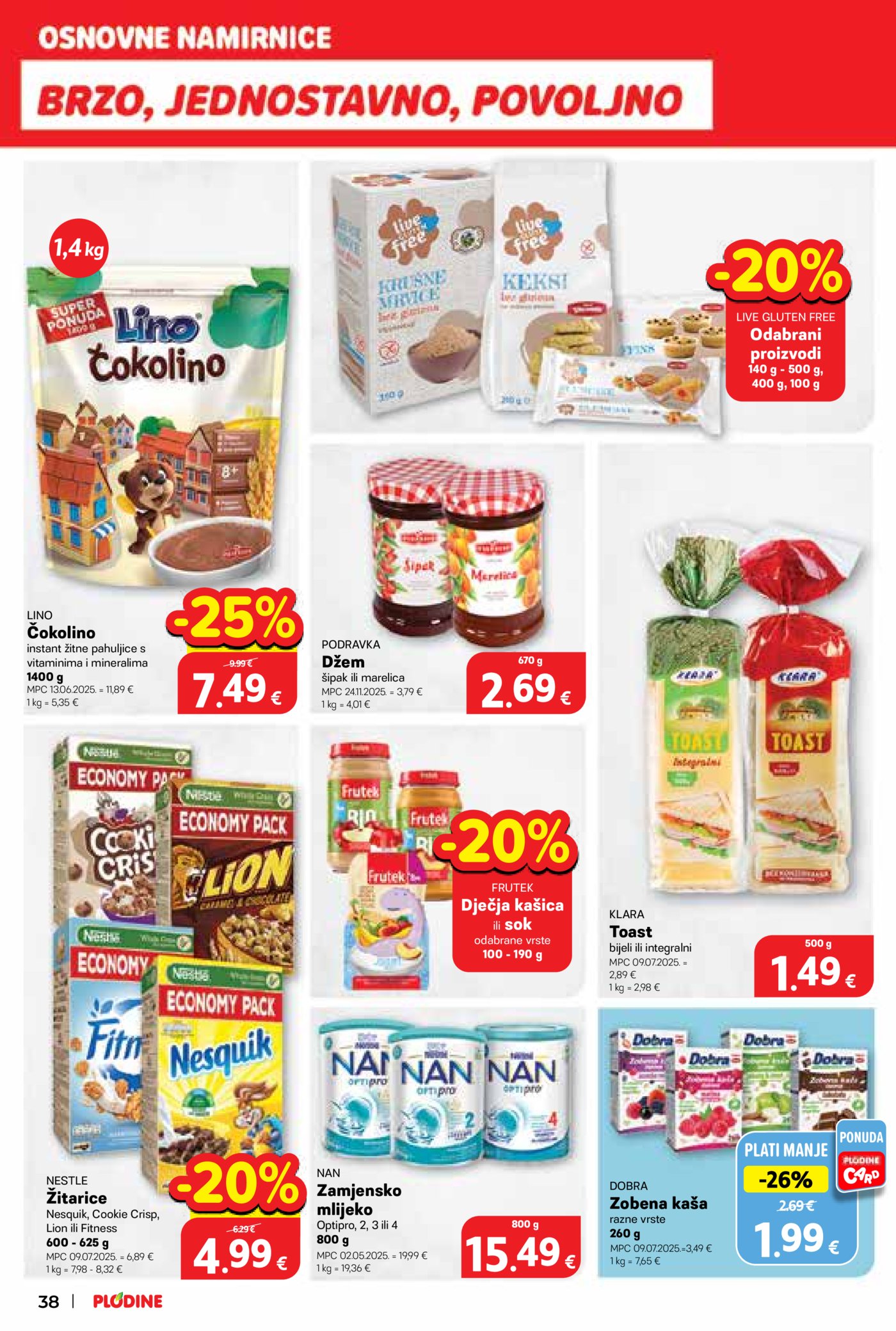 Plodine katalog Akcija 18.03. - 24.03.2026.