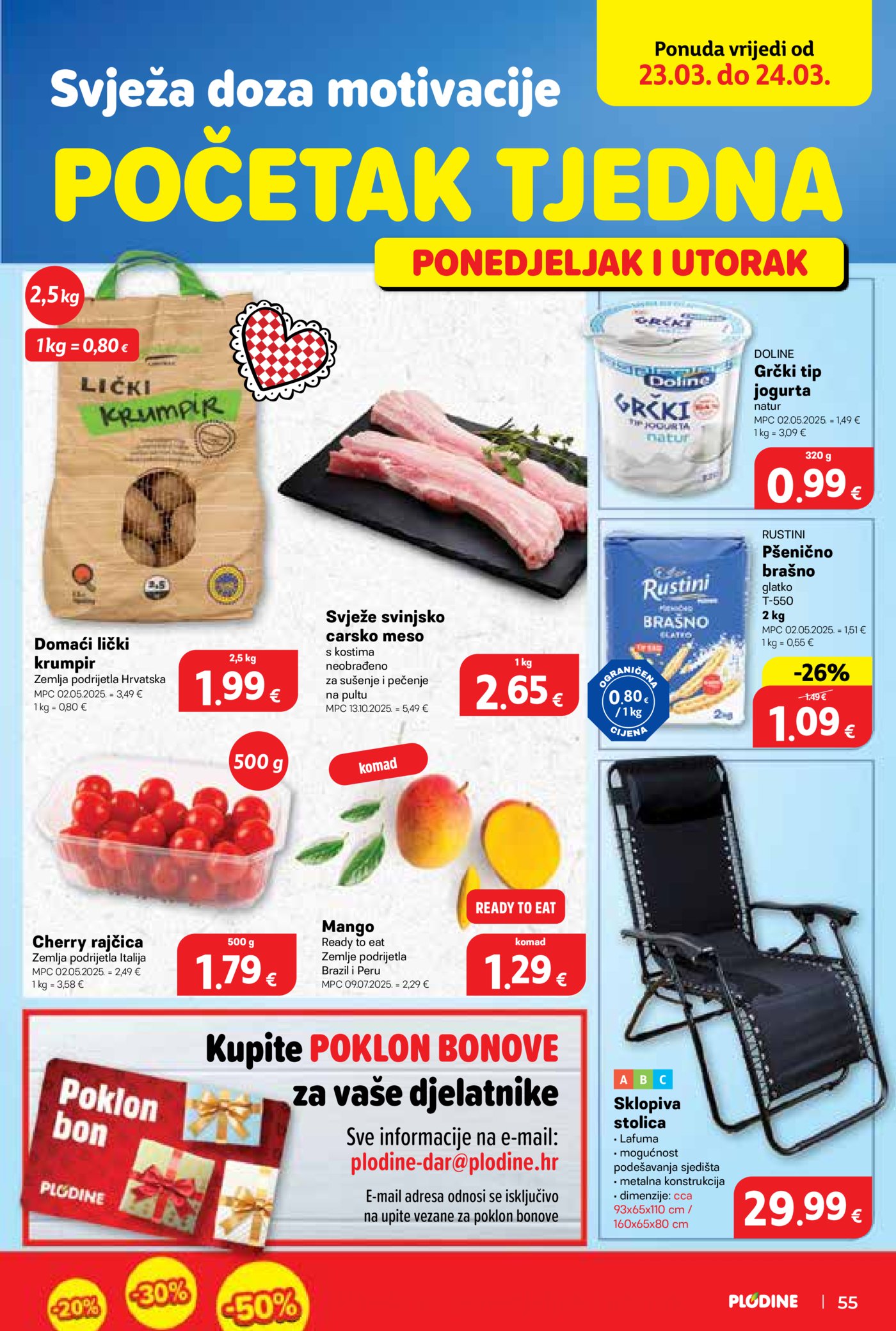 Plodine katalog Akcija 18.03. - 24.03.2026.