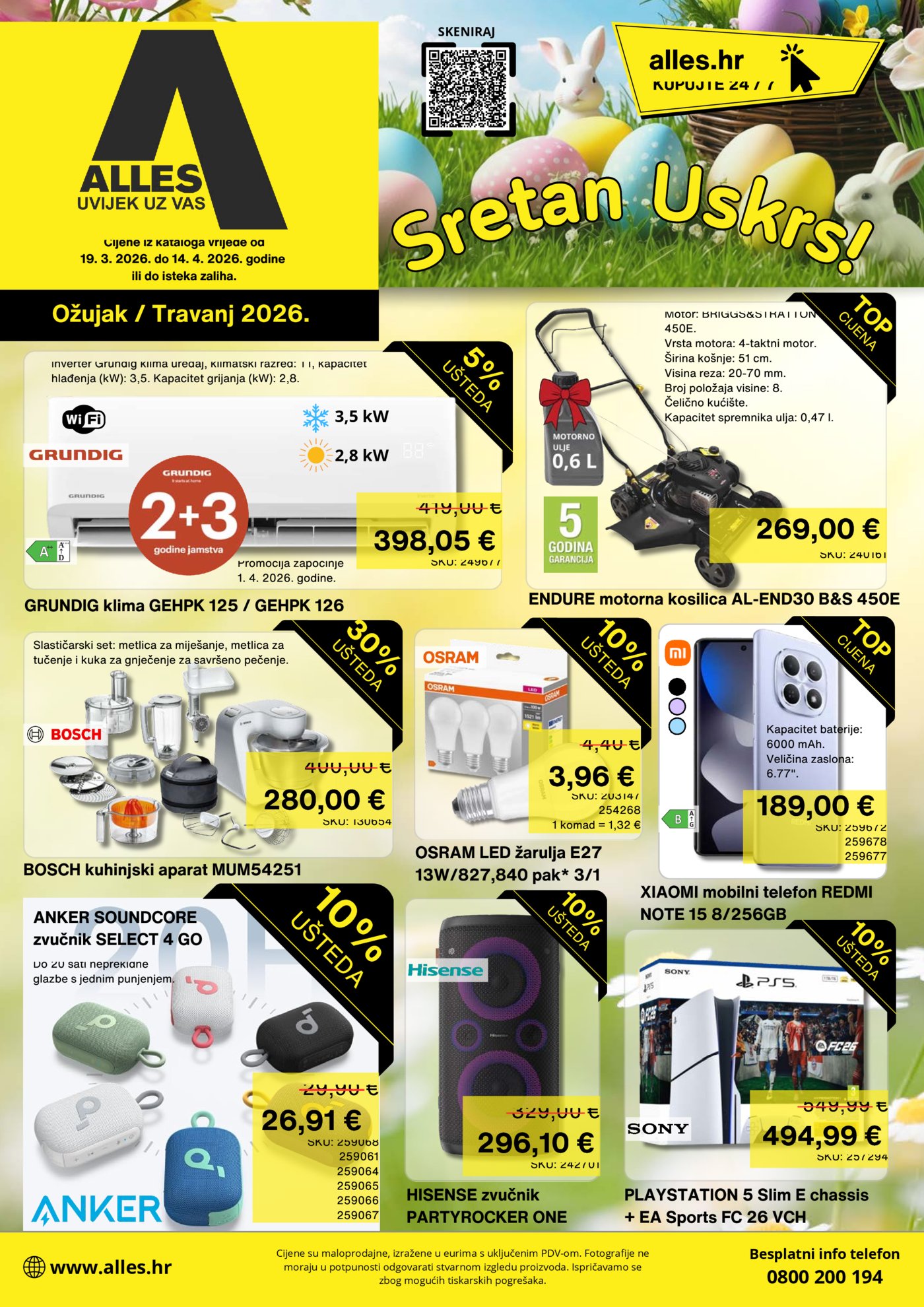 Alles katalog akcija 19.03.-14.4.2026.