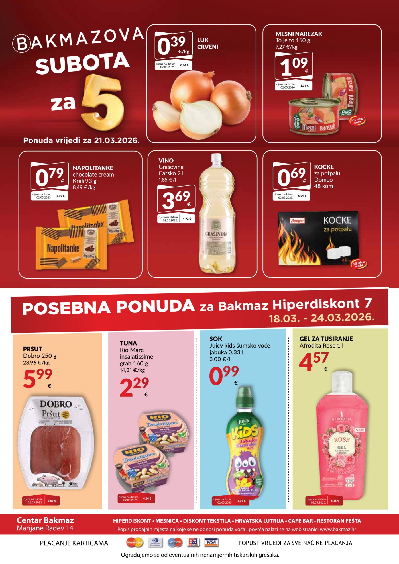 Bakmaz katalog Akcija 18.03. - 24.03.2026.