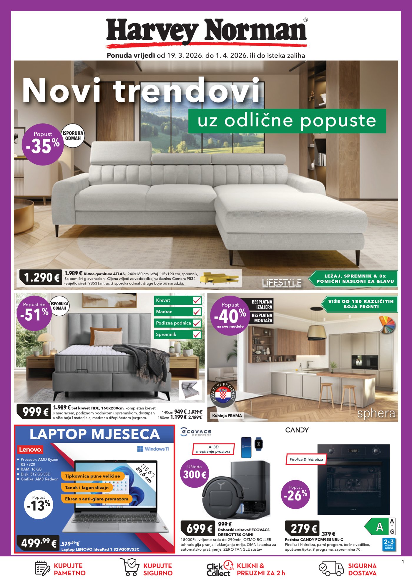 Harvey Norman katalog Akcija 19.03.-1.04.2026.
