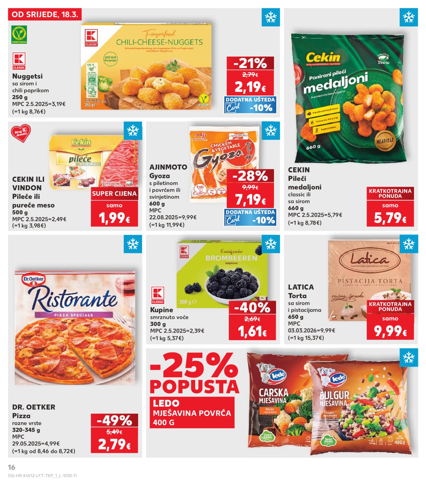 Kaufland katalog Akcija 18.03. - 24.03.2026. Odabrane poslovnice
