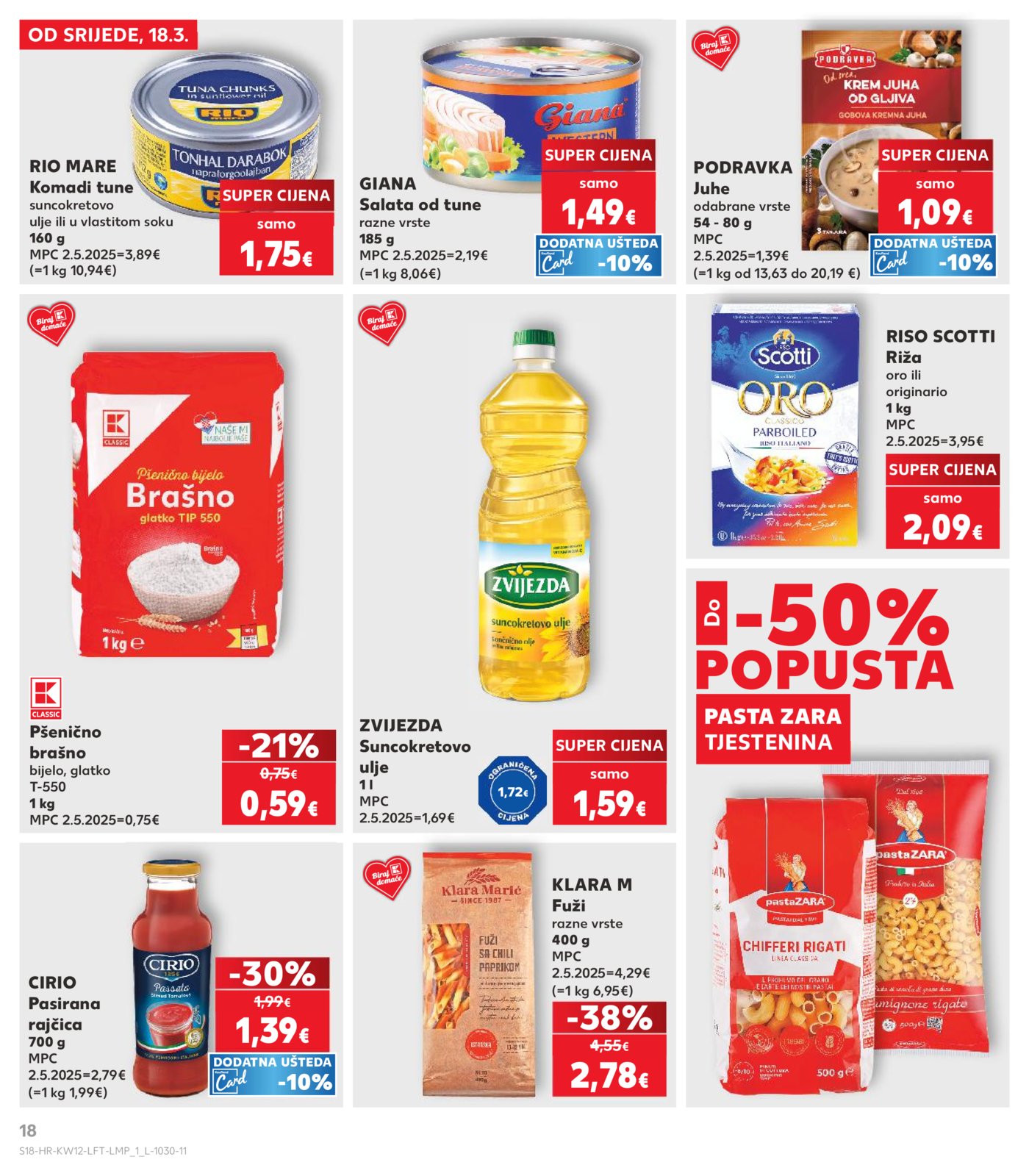 Kaufland katalog Akcija 18.03. - 24.03.2026. Odabrane poslovnice