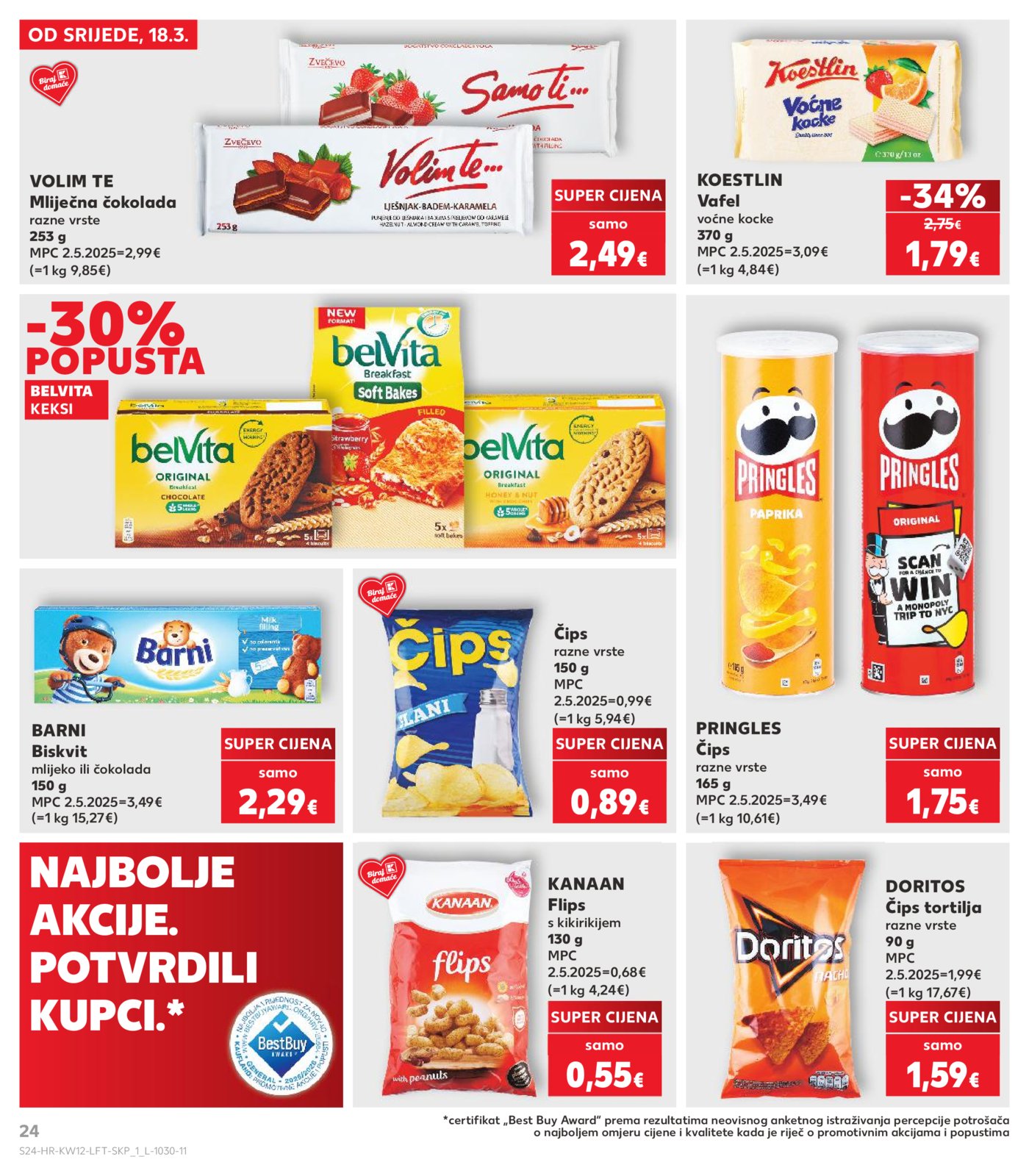 Kaufland katalog Akcija 18.03. - 24.03.2026. Odabrane poslovnice