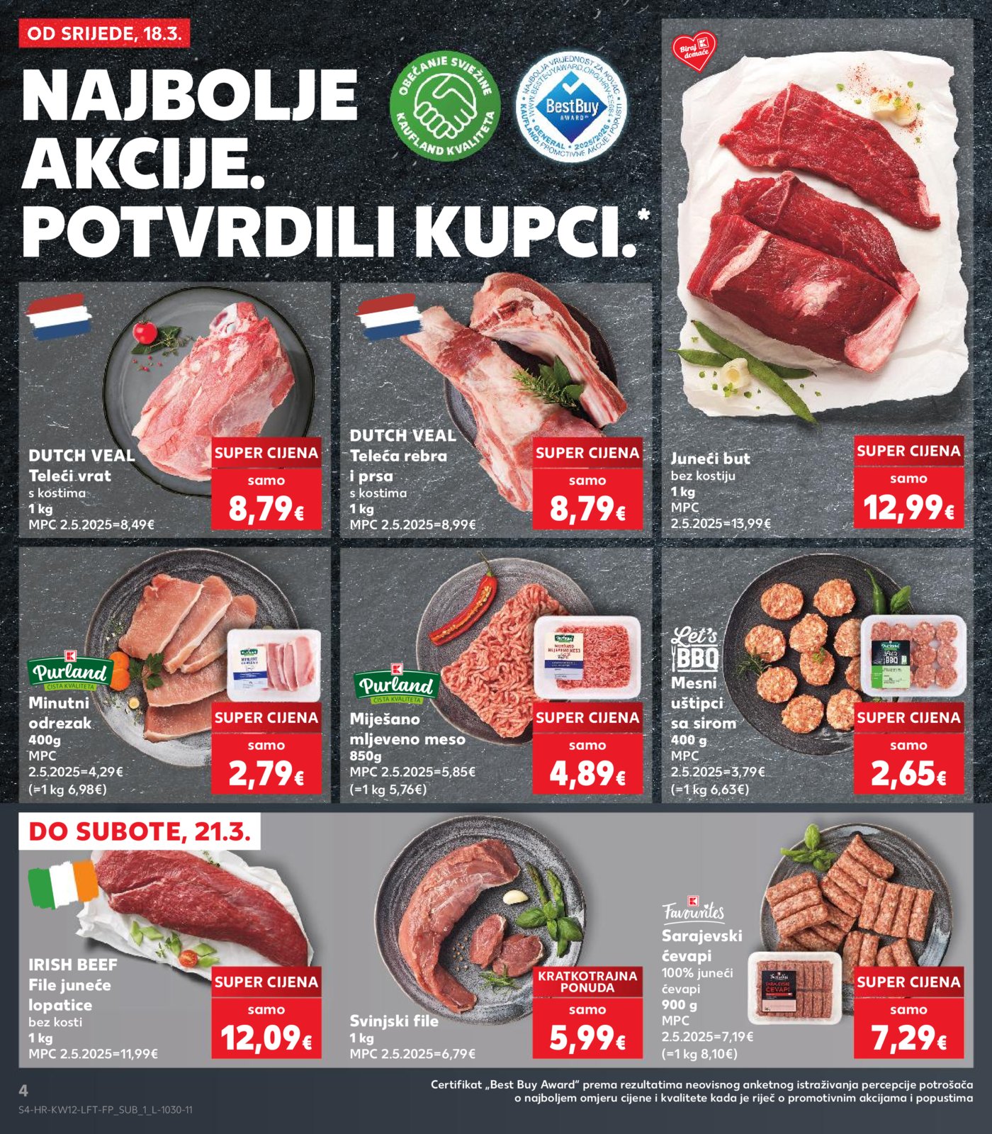 Kaufland katalog Akcija 18.03. - 24.03.2026. Odabrane poslovnice