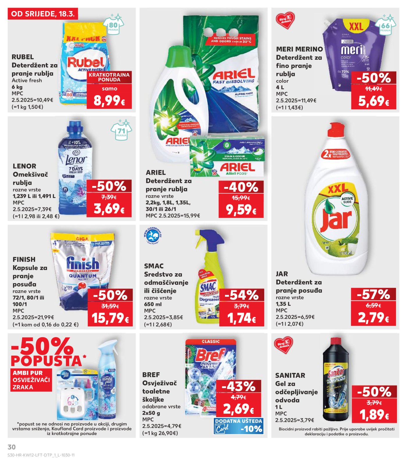 Kaufland katalog Akcija 18.03. - 24.03.2026. Odabrane poslovnice