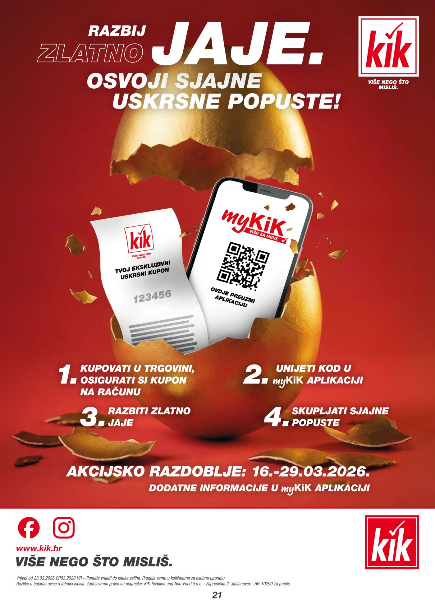 KiK katalog Akcija 20.03.-29.03.2026.