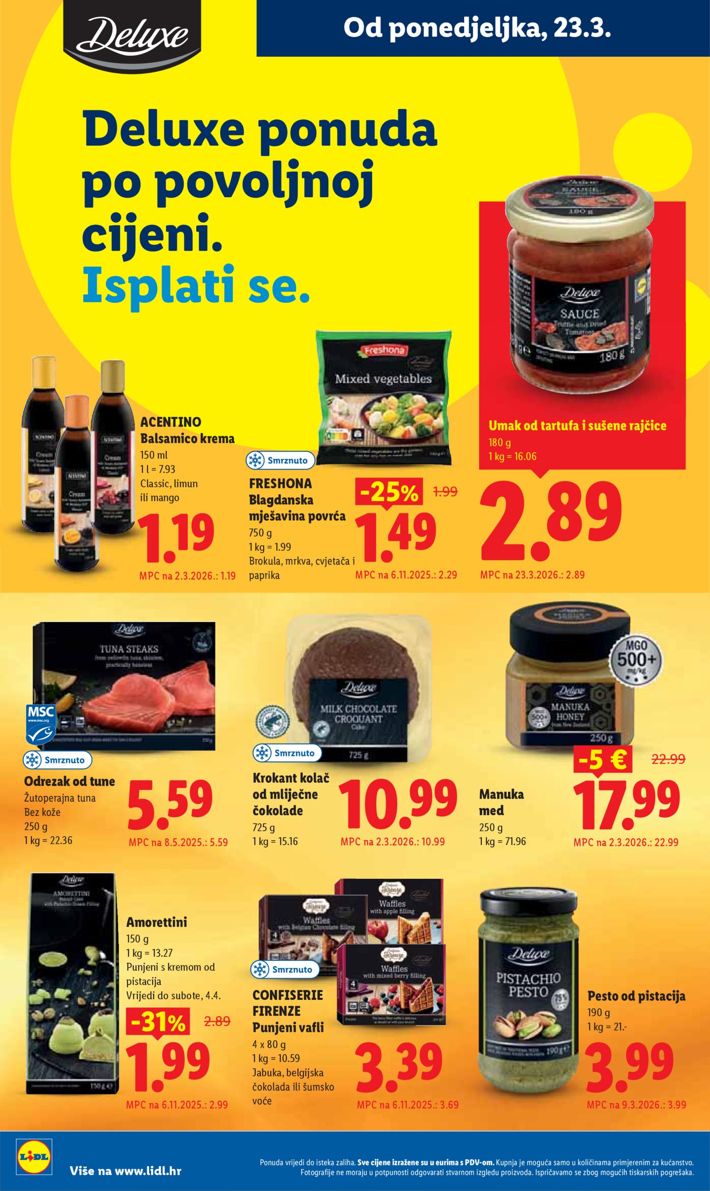 Lidl katalog Super ponuda od ponedjeljka 23.03. - 29.03.2026.